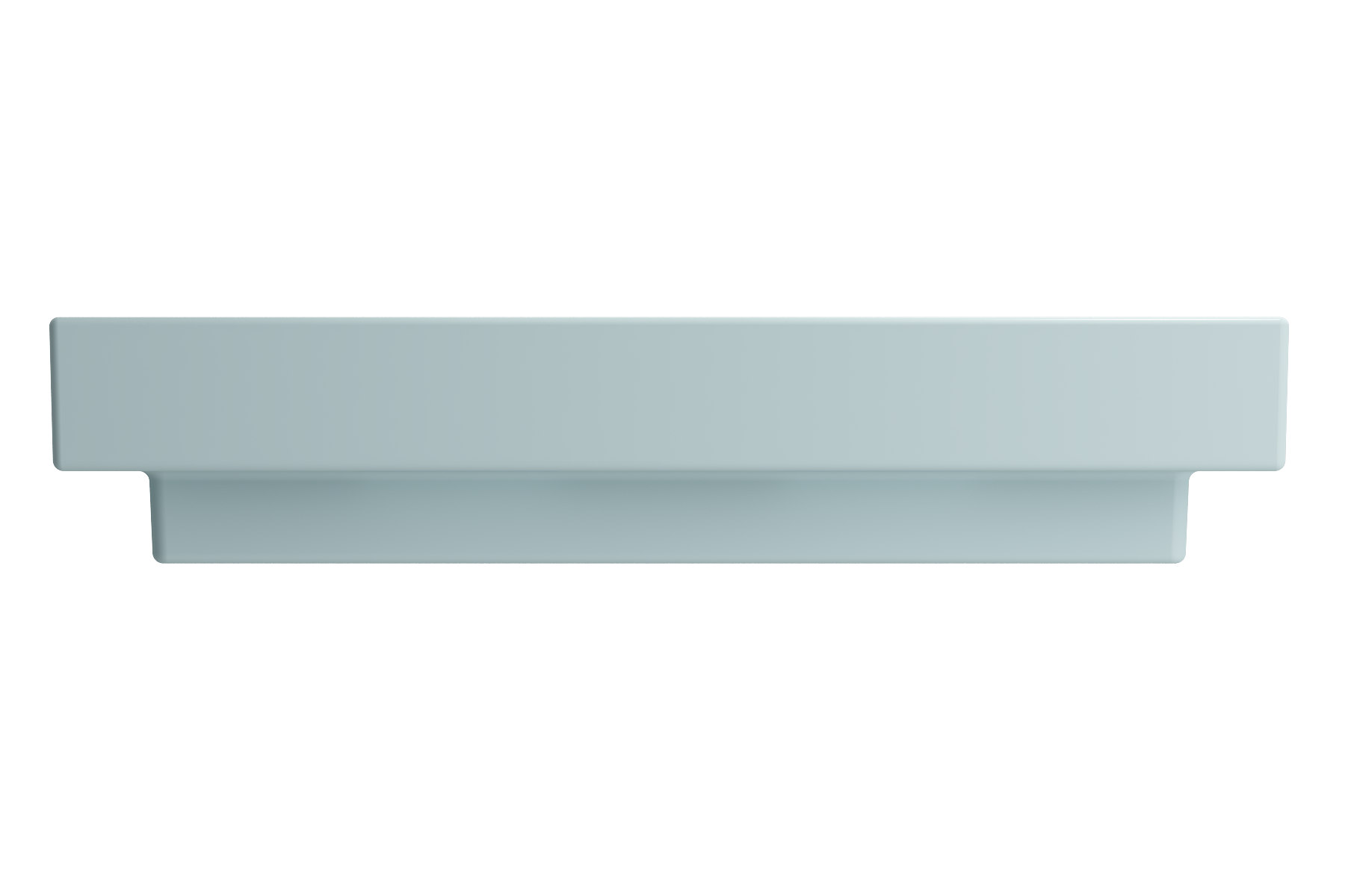 Alternate Image for BOCCHI Scala 32" Rectangle Wallmount Fireclay Bathroom Sink, Matte Ice Blue, Single Faucet Hole, 1078-029-0126