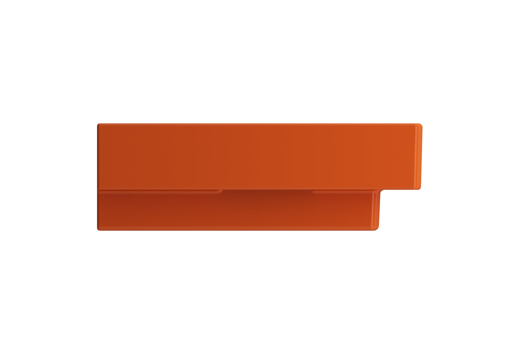 Alternate Image for BOCCHI Scala 40" Rectangle Wallmount Fireclay Bathroom Sink, Orange, 3 Faucet Hole, 1079-012-0127