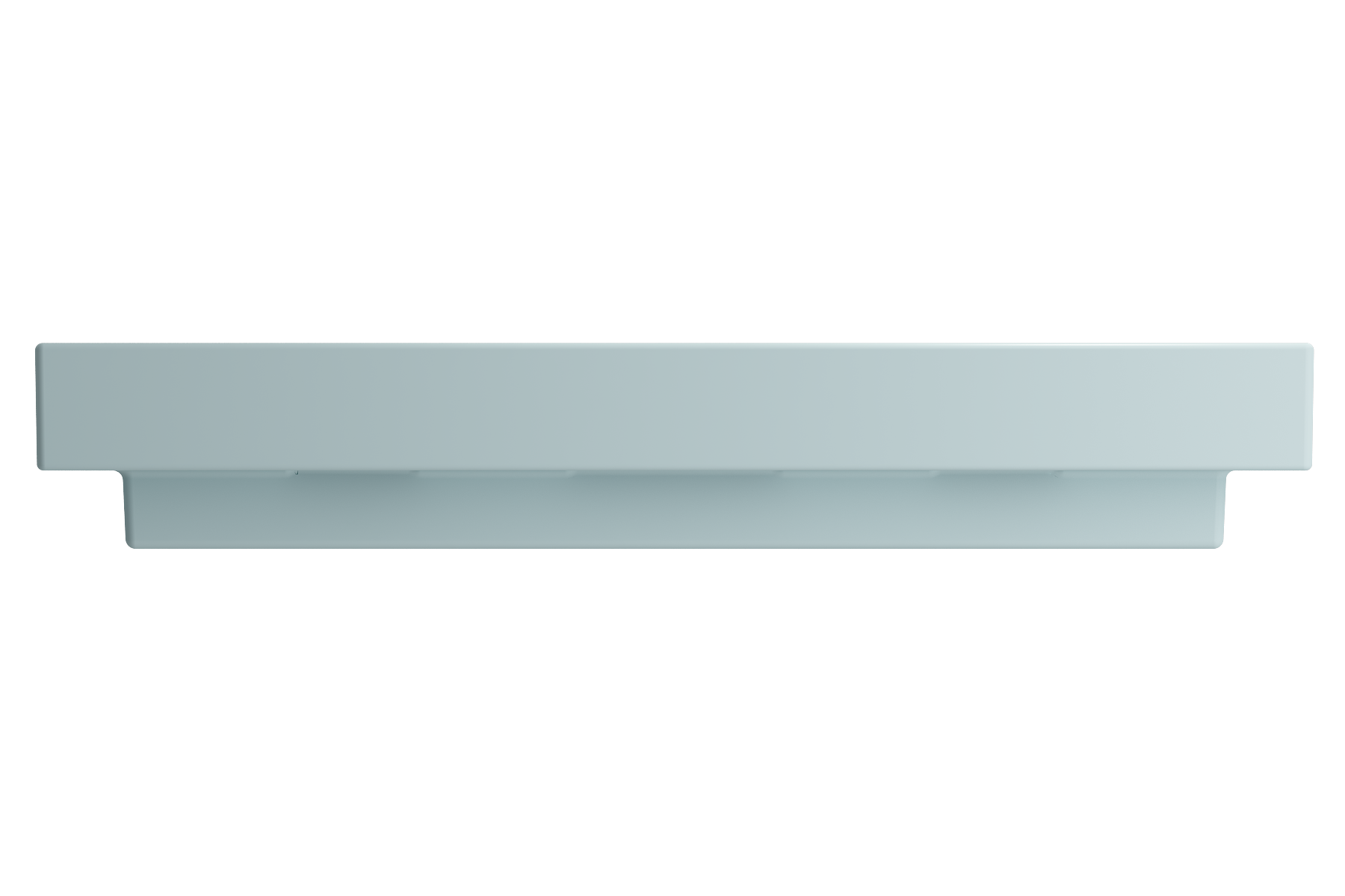 Alternate Image for BOCCHI Scala 40" Rectangle Wallmount Fireclay Bathroom Sink, Matte Ice Blue, Single Faucet Hole, 1079-029-0126