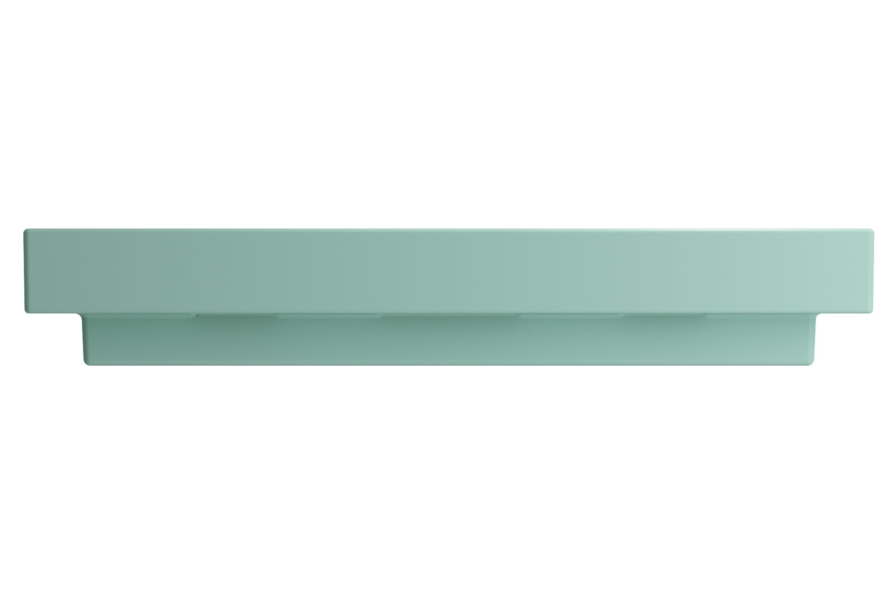 Alternate Image for BOCCHI Scala 40" Rectangle Wallmount Fireclay Bathroom Sink, Matte Mint Green, 3 Faucet Hole, 1079-033-0127