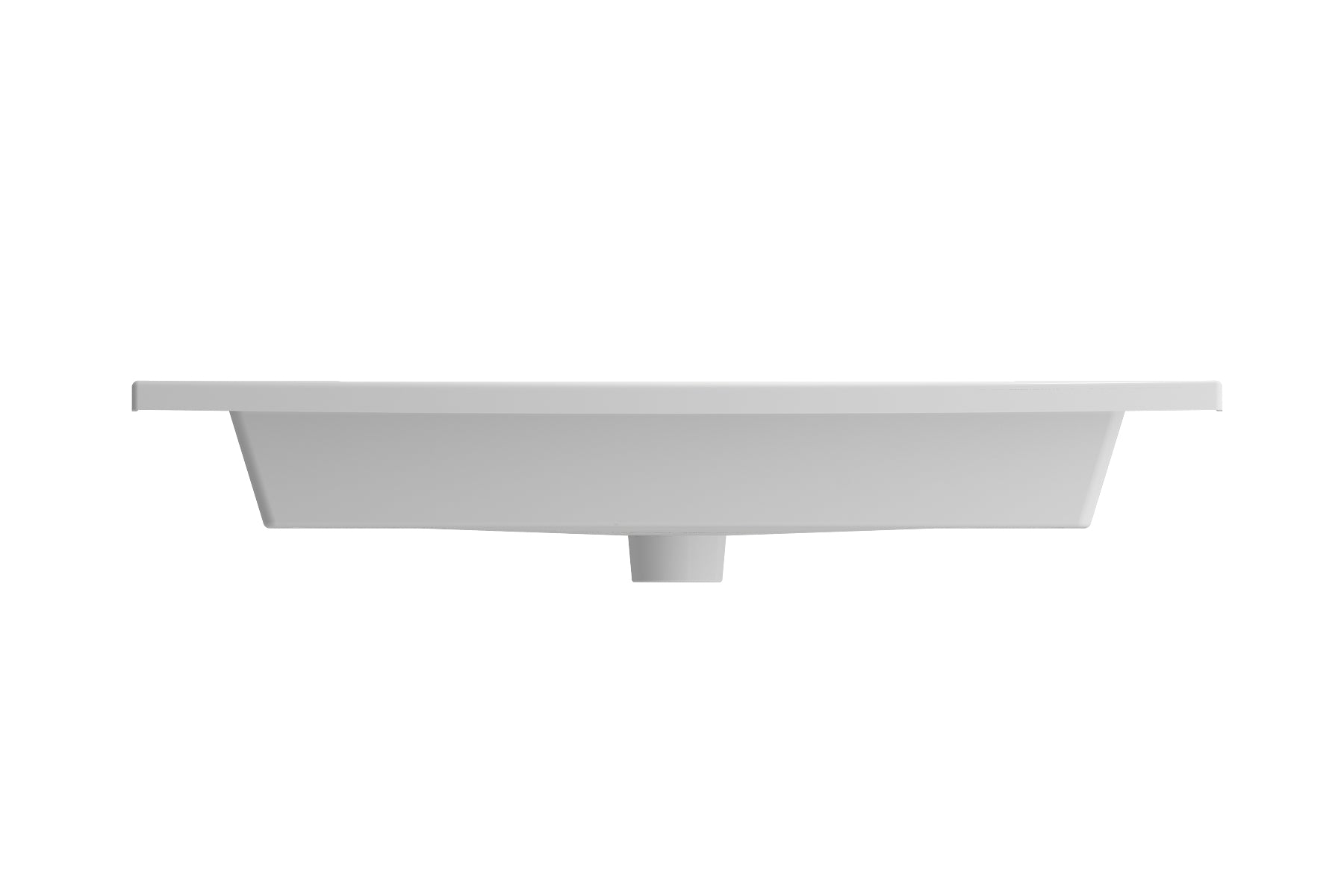 Alternate Image for BOCCHI Ravenna 32" Rectangle Wallmount Fireclay Bathroom Sink, Matte White, 3 Faucet Hole, 1113-002-0127