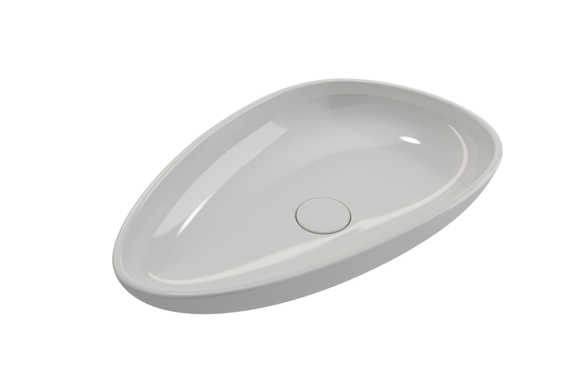 Alternate Image for BOCCHI Etna 23" Palette Shaped Vessel Fireclay Bathroom Sink, White, 1114-001-0125