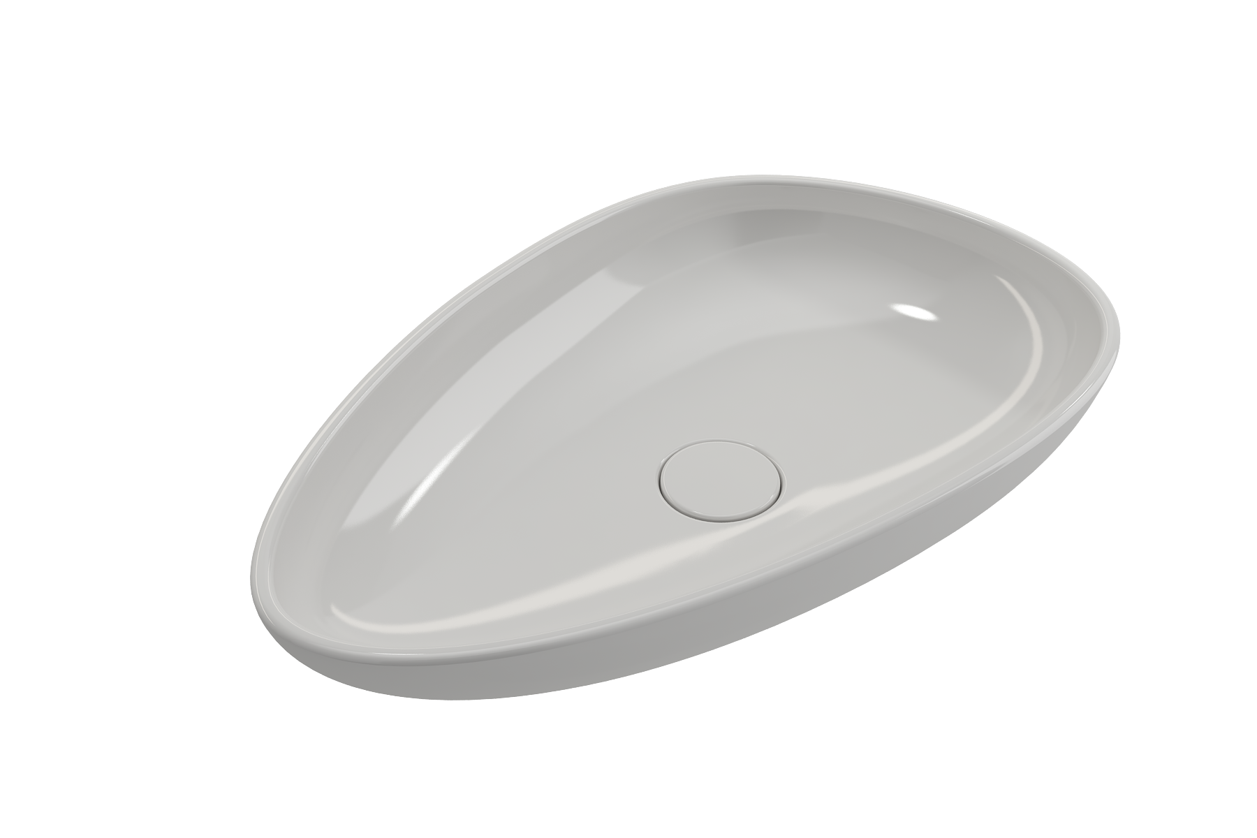 Alternate Image for BOCCHI Etna 23" Palette Shaped Vessel Fireclay Bathroom Sink, White, 1114-001-0125