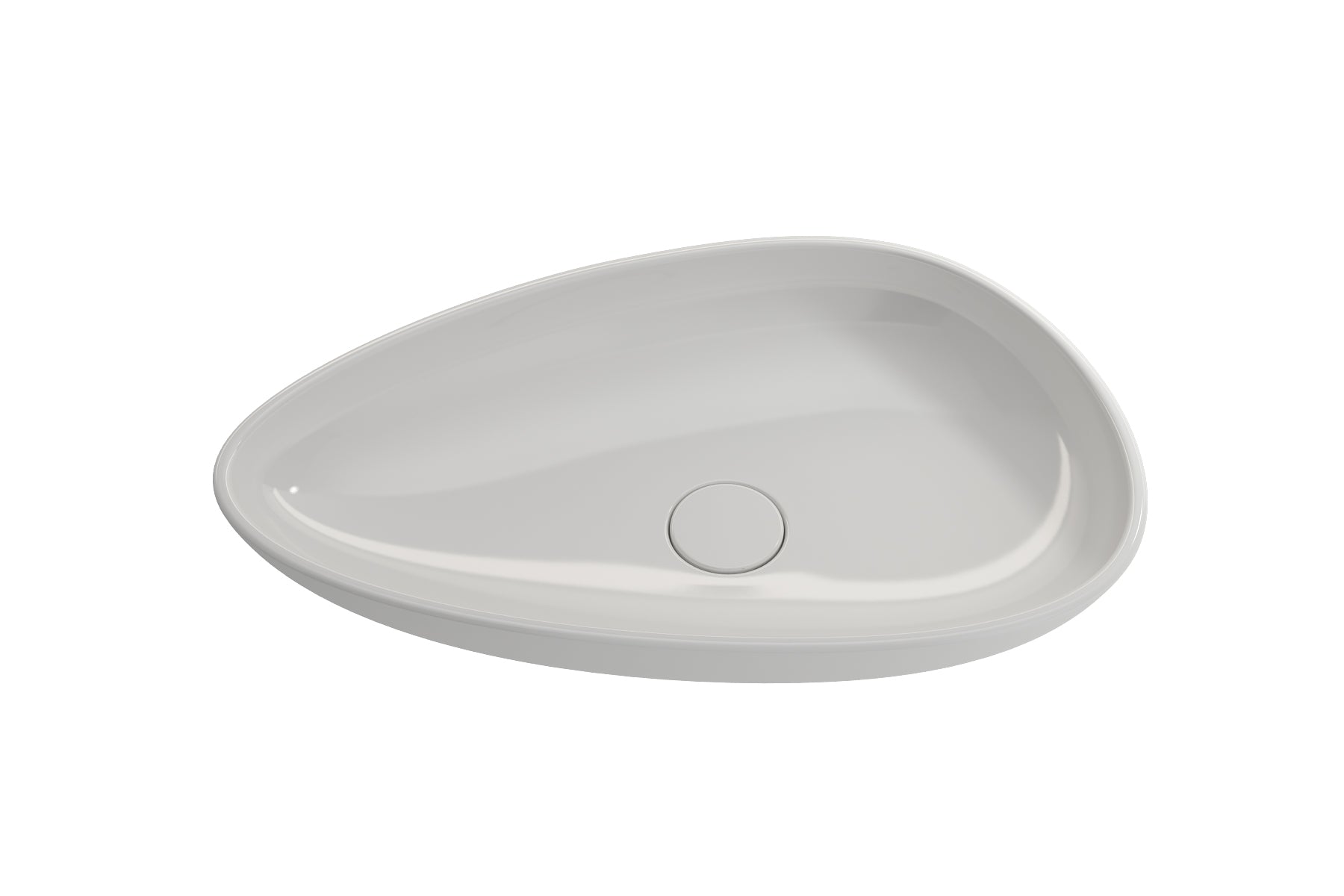 Alternate Image for BOCCHI Etna 23" Palette Shaped Vessel Fireclay Bathroom Sink, White, 1114-001-0125