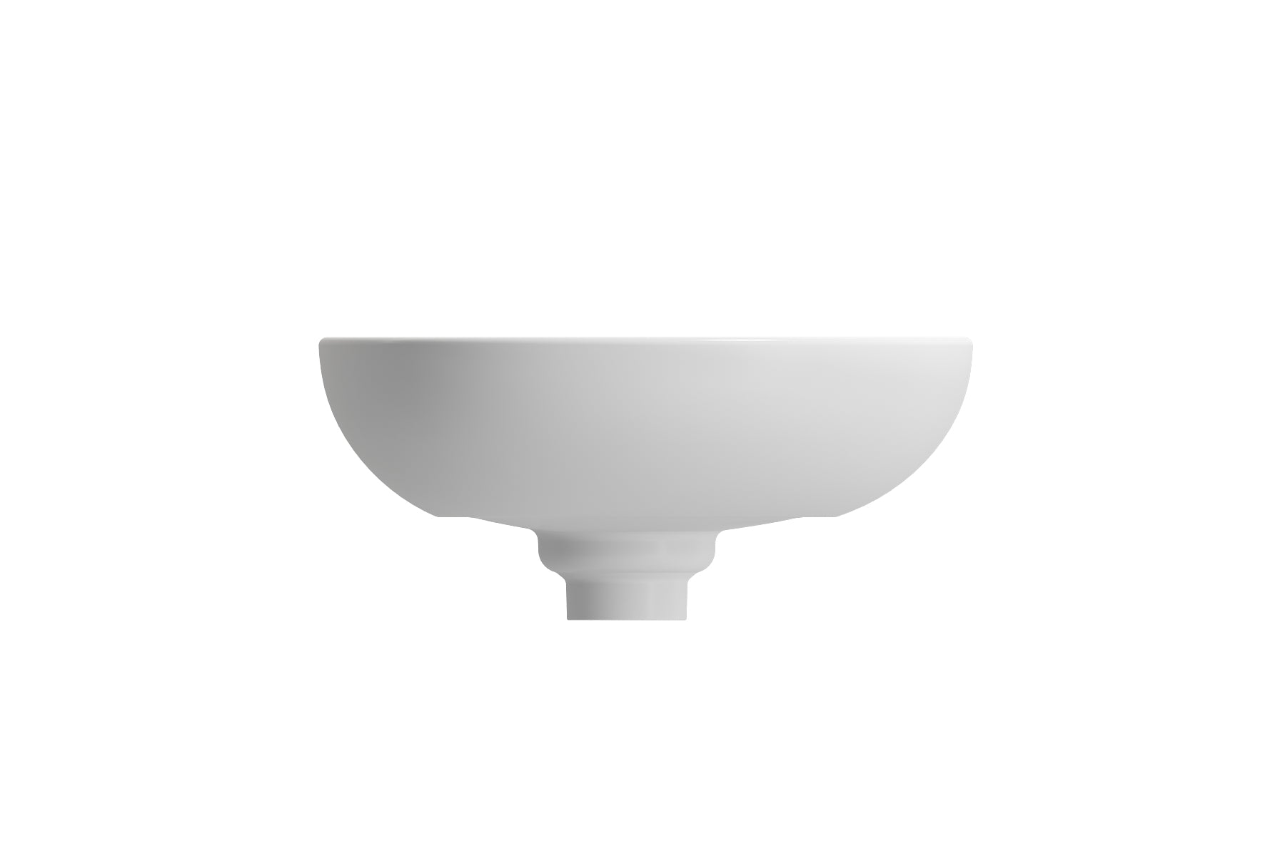 Alternate Image for BOCCHI Etna 23" Palette Shaped Vessel Fireclay Bathroom Sink, Matte White, 1114-002-0125