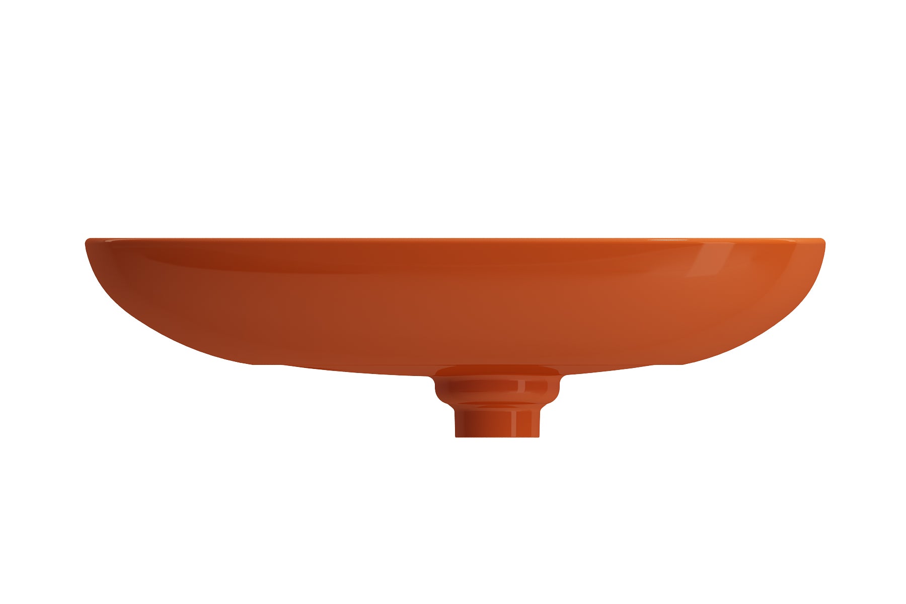 Alternate Image for BOCCHI Etna 23" Palette Shaped Vessel Fireclay Bathroom Sink, Orange, 1114-012-0125