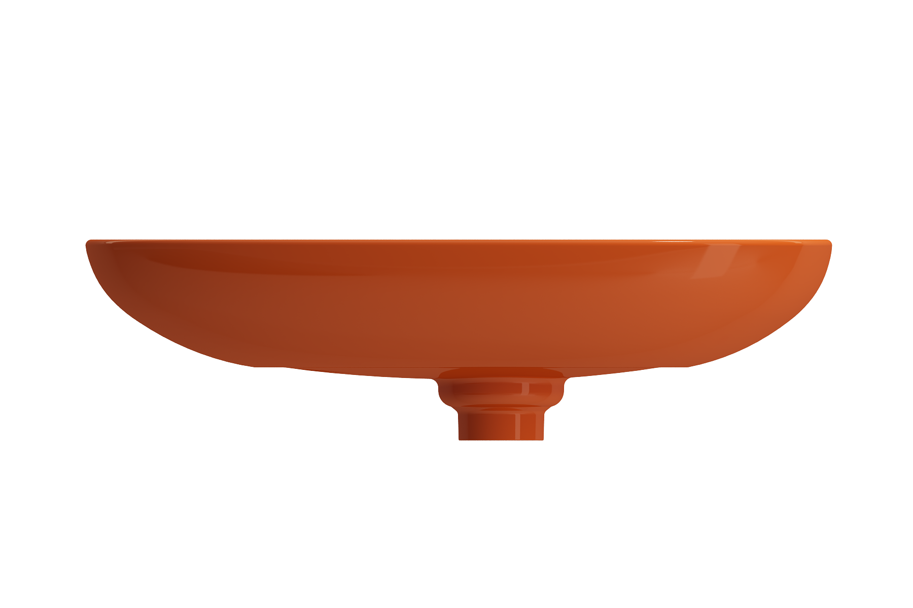 Alternate Image for BOCCHI Etna 23" Palette Shaped Vessel Fireclay Bathroom Sink, Orange, 1114-012-0125
