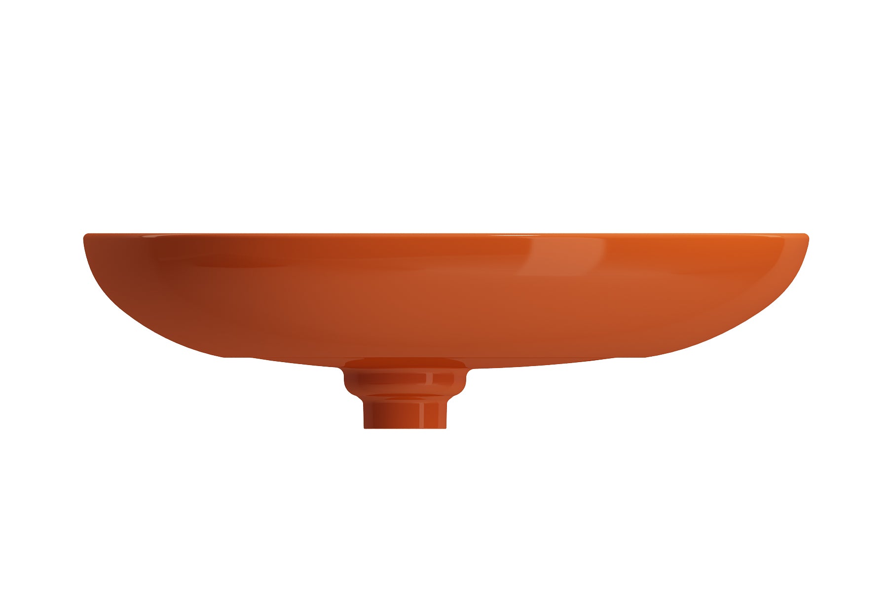 Alternate Image for BOCCHI Etna 23" Palette Shaped Vessel Fireclay Bathroom Sink, Orange, 1114-012-0125
