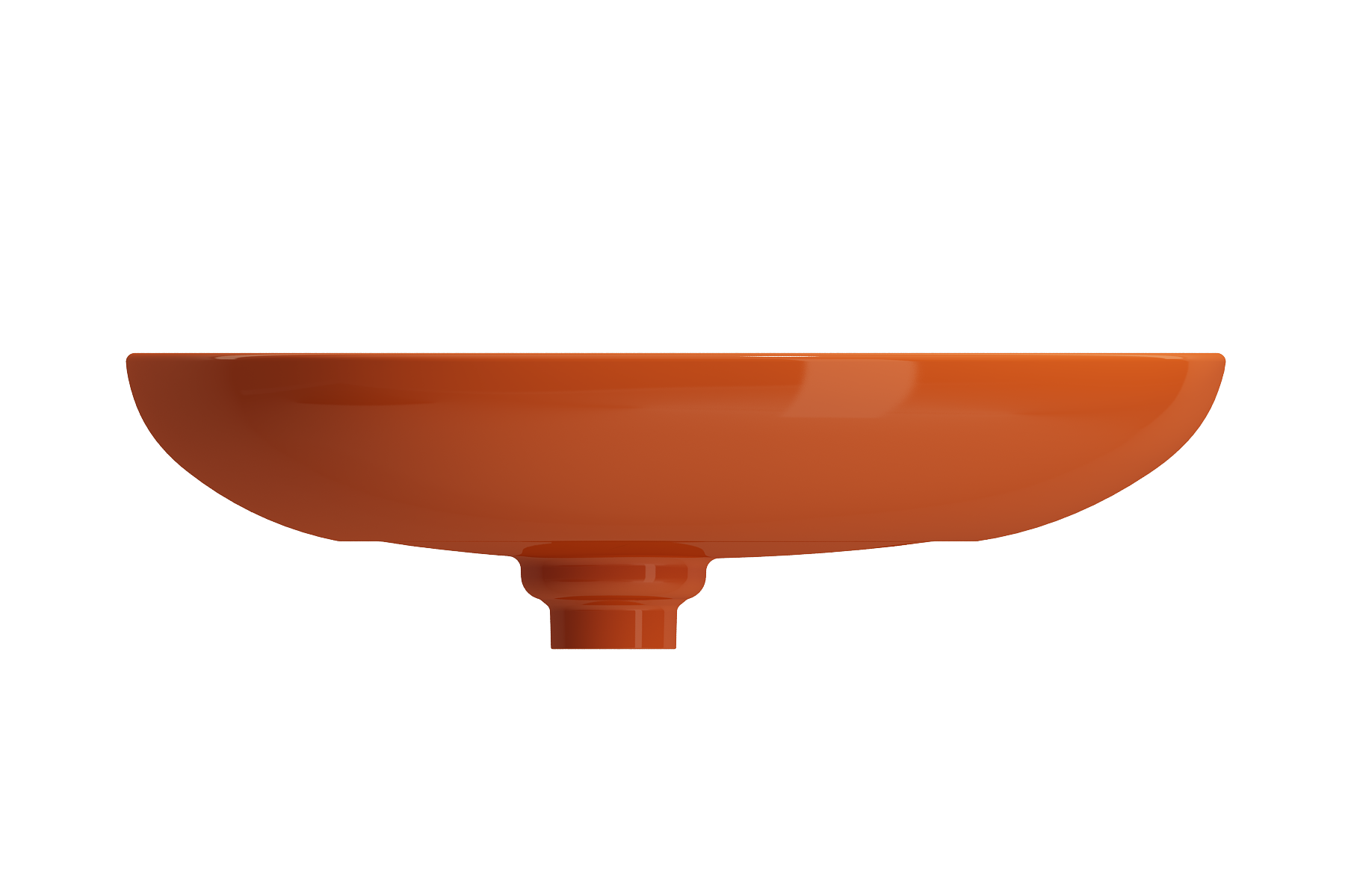 Alternate Image for BOCCHI Etna 23" Palette Shaped Vessel Fireclay Bathroom Sink, Orange, 1114-012-0125