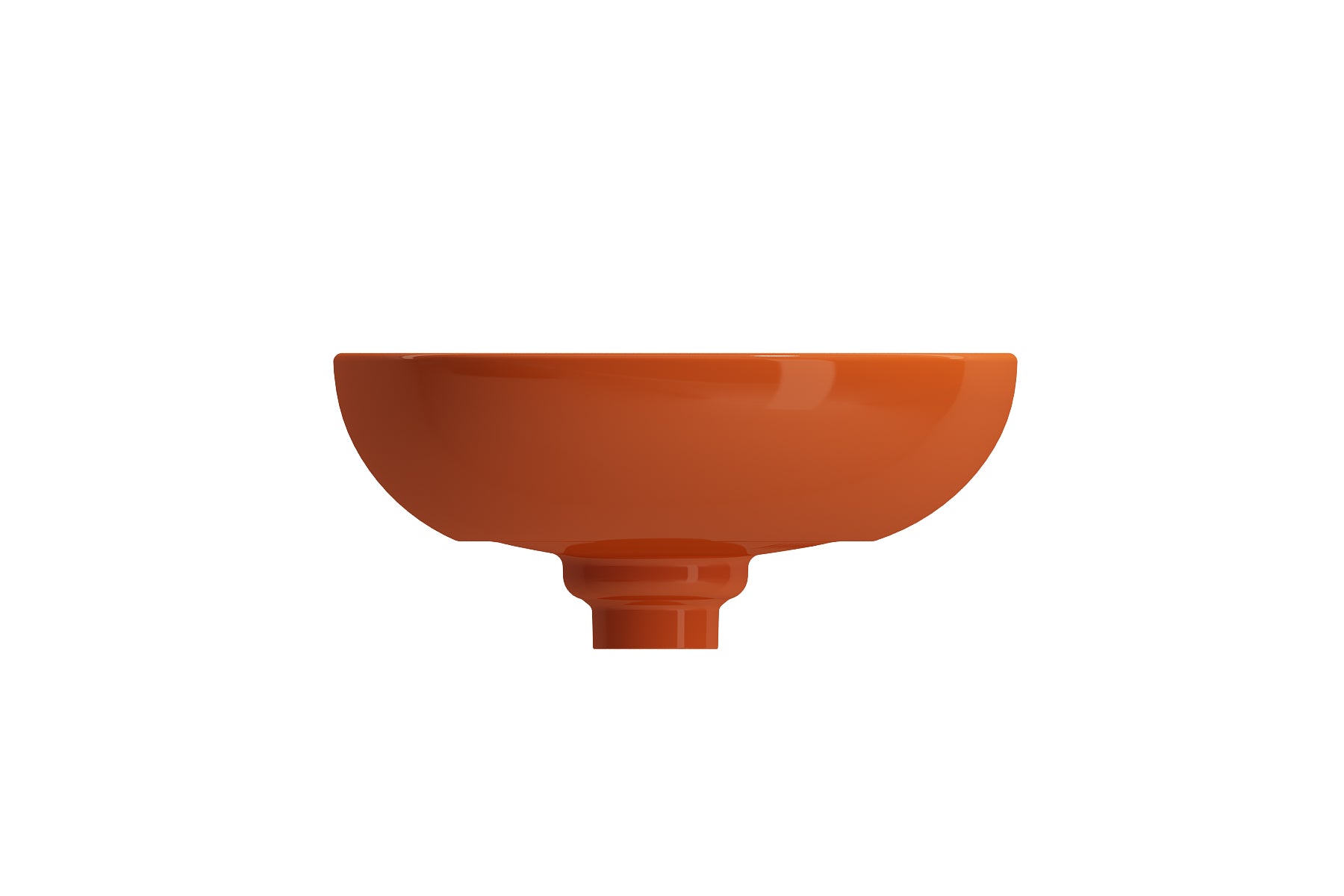 Alternate Image for BOCCHI Etna 23" Palette Shaped Vessel Fireclay Bathroom Sink, Orange, 1114-012-0125
