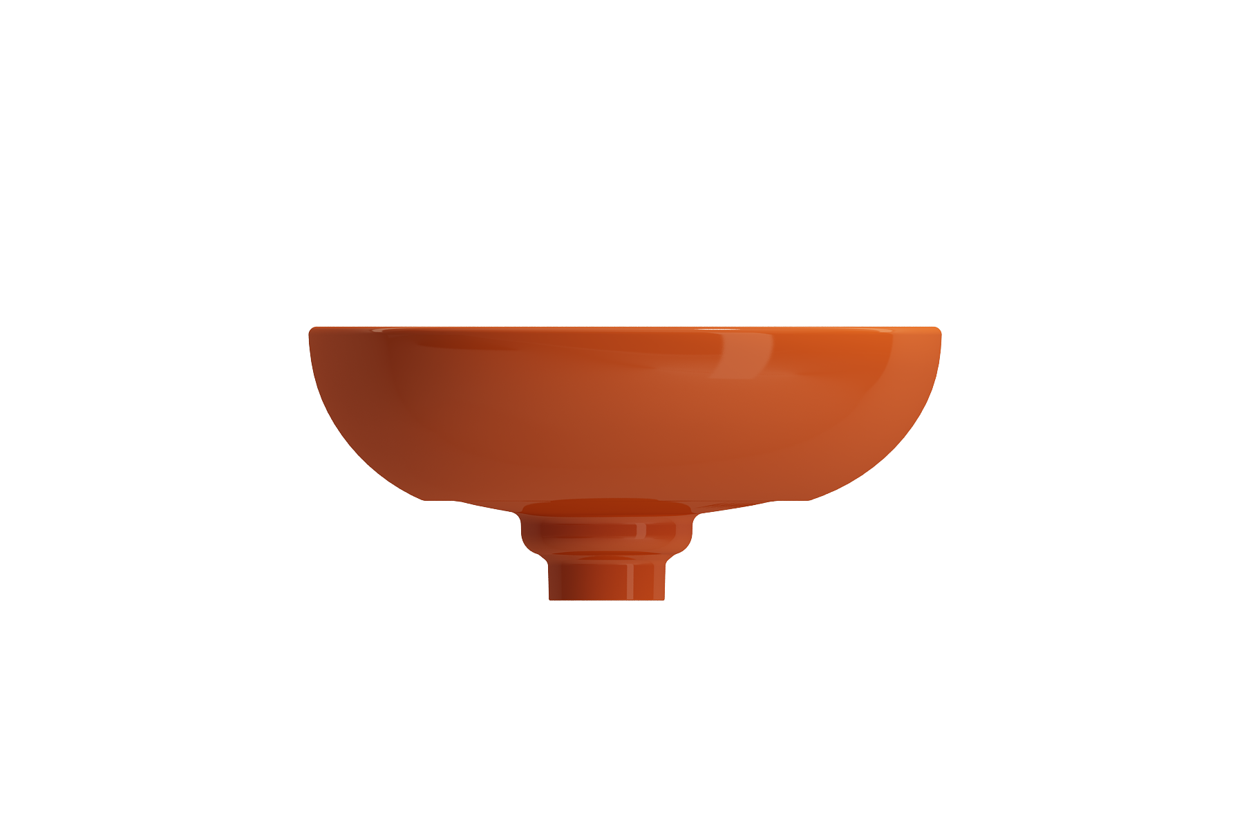Alternate Image for BOCCHI Etna 23" Palette Shaped Vessel Fireclay Bathroom Sink, Orange, 1114-012-0125