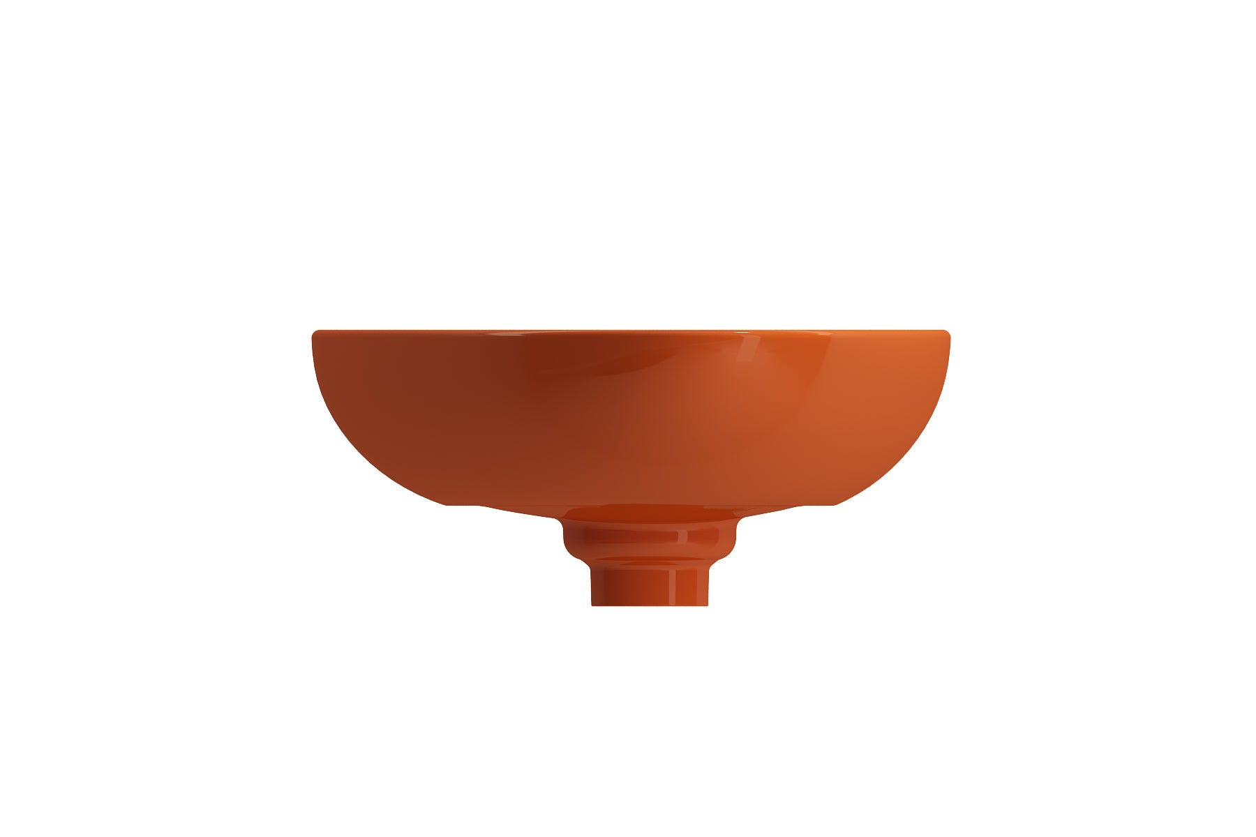 Alternate Image for BOCCHI Etna 23" Palette Shaped Vessel Fireclay Bathroom Sink, Orange, 1114-012-0125