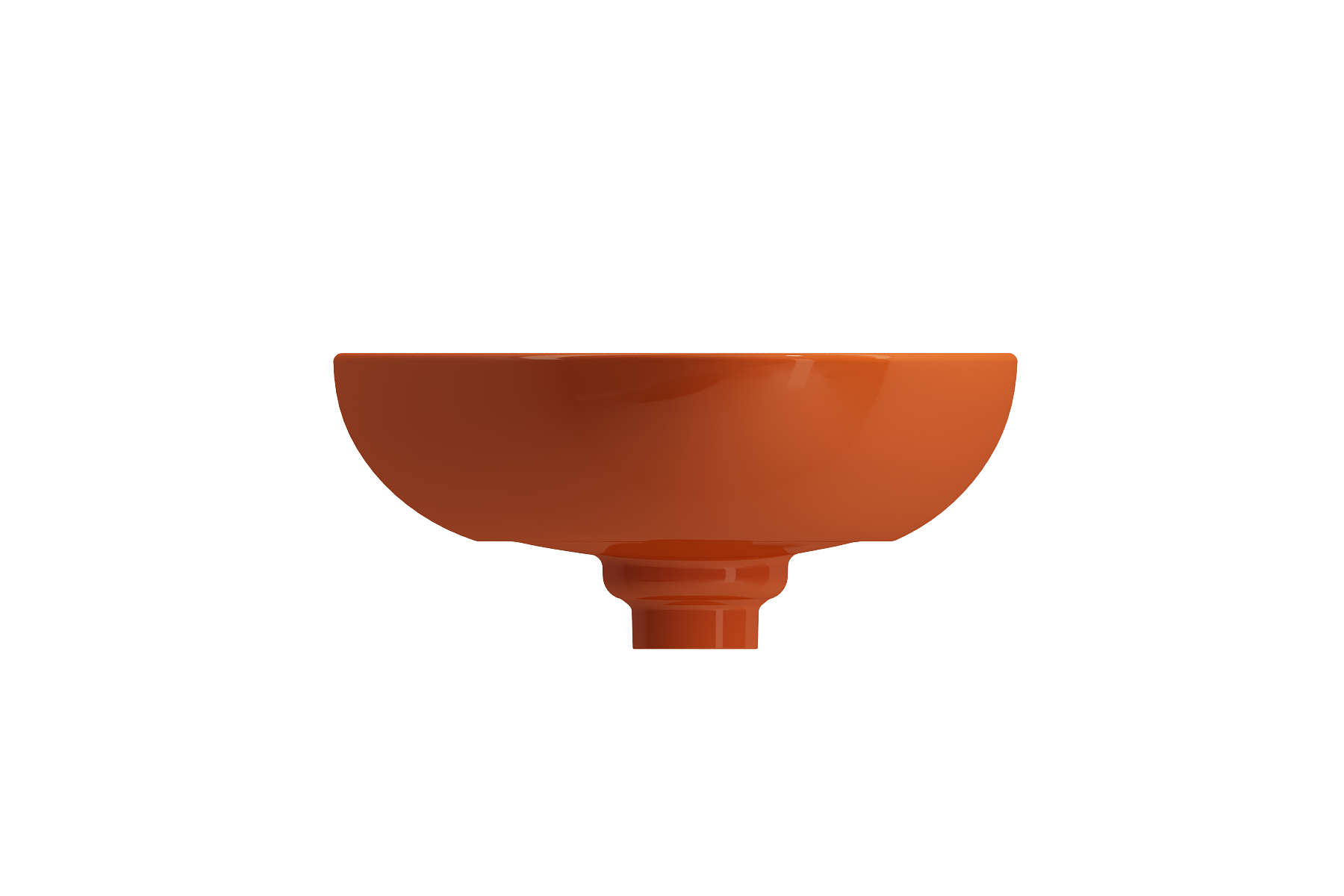 Alternate Image for BOCCHI Etna 23" Palette Shaped Vessel Fireclay Bathroom Sink, Orange, 1114-012-0125