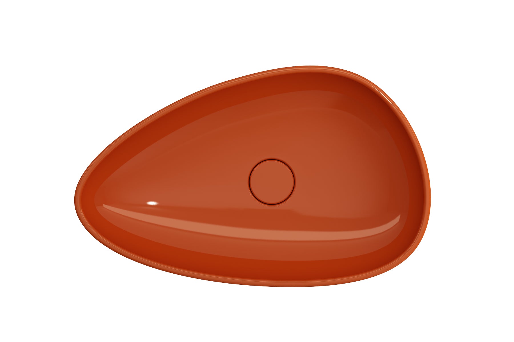 Alternate Image for BOCCHI Etna 23" Palette Shaped Vessel Fireclay Bathroom Sink, Orange, 1114-012-0125