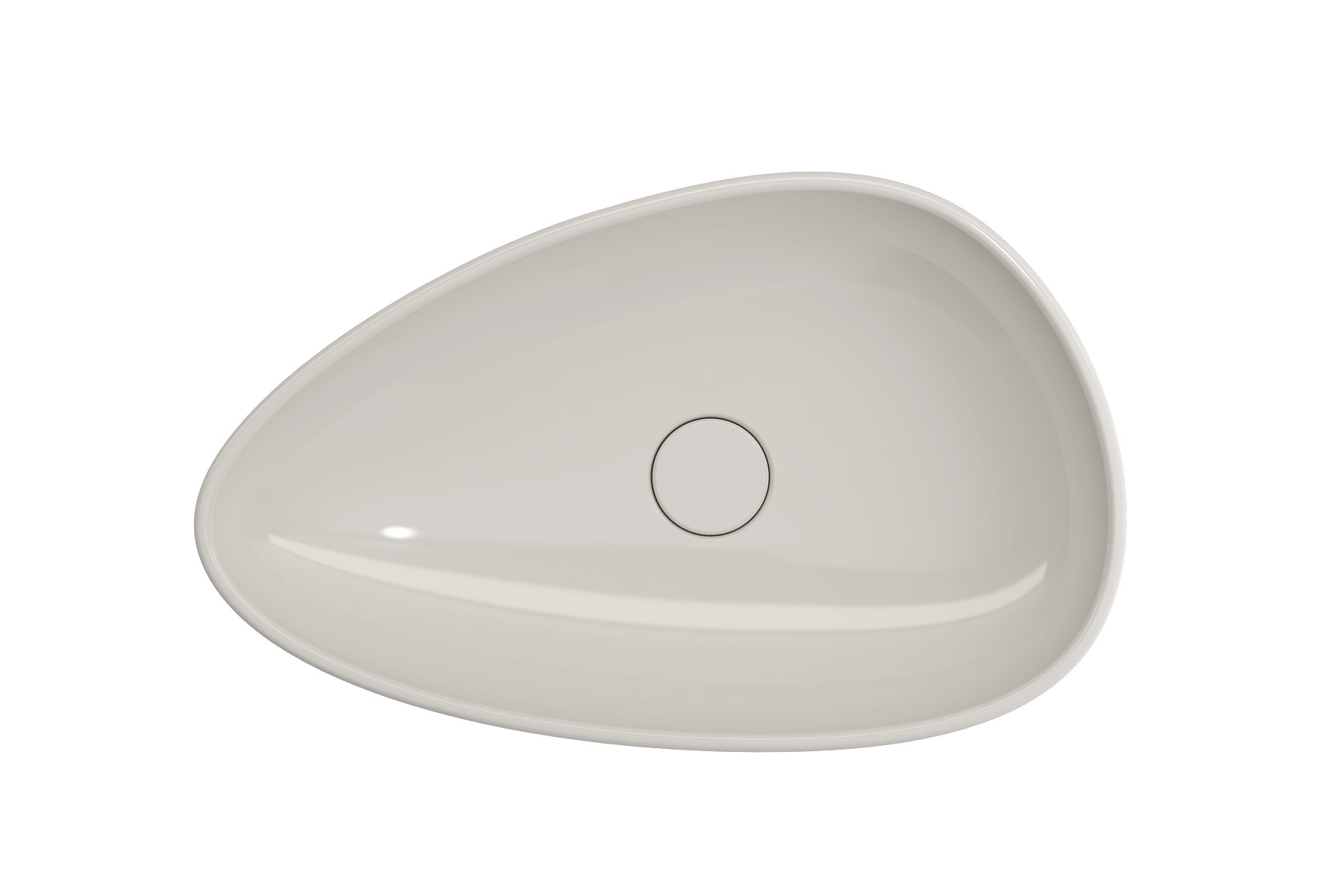 Alternate Image for BOCCHI Etna 23" Palette Shaped Vessel Fireclay Bathroom Sink, Biscuit, 1114-014-0125