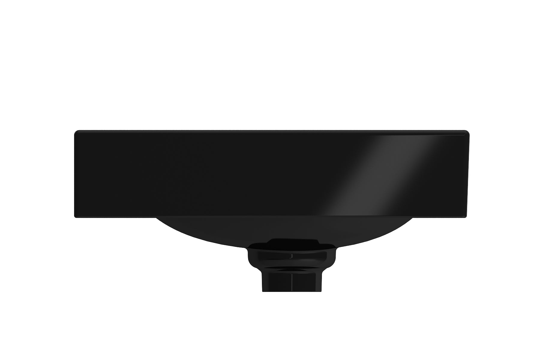 Alternate Image for BOCCHI Etna 36" Palette Shaped Wallmount Fireclay Bathroom Sink, Black, 1115-005-0125