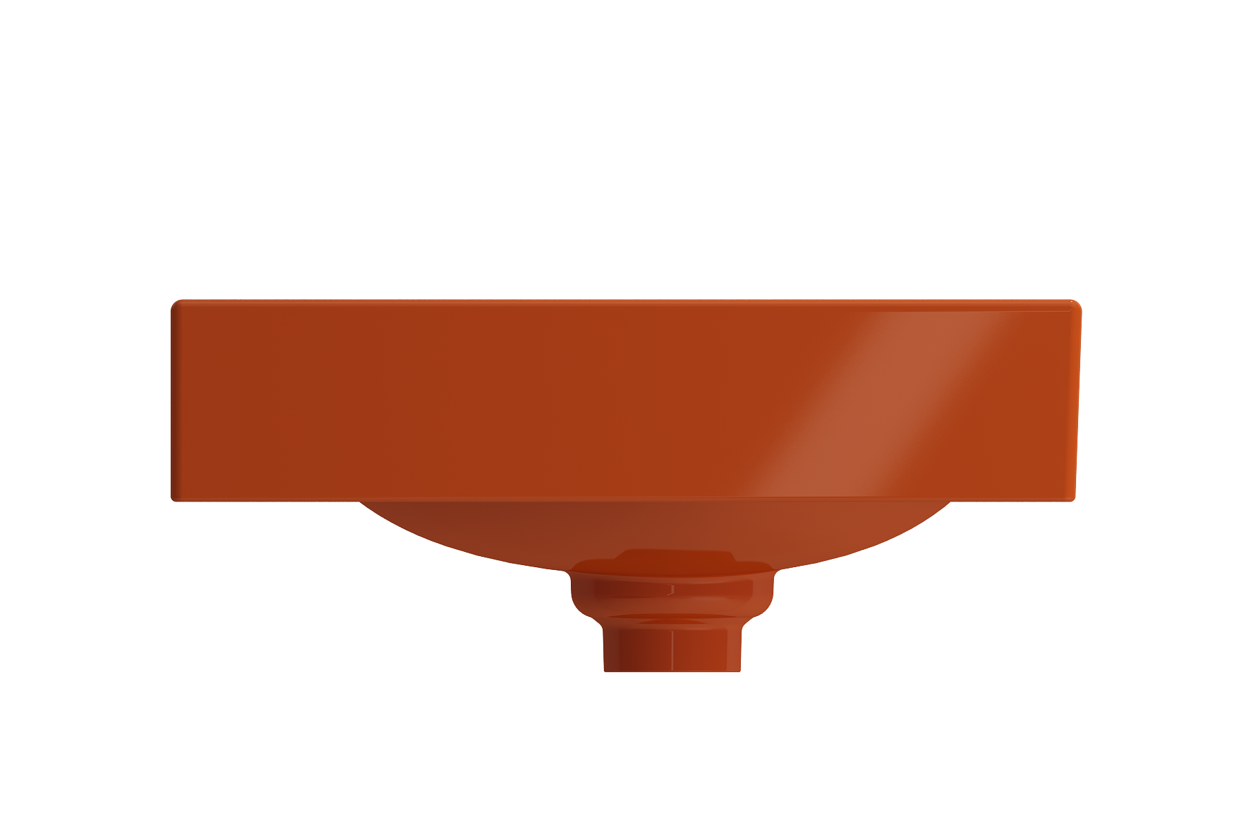 Alternate Image for BOCCHI Etna 36" Palette Shaped Wallmount Fireclay Bathroom Sink, Orange, 1115-012-0125