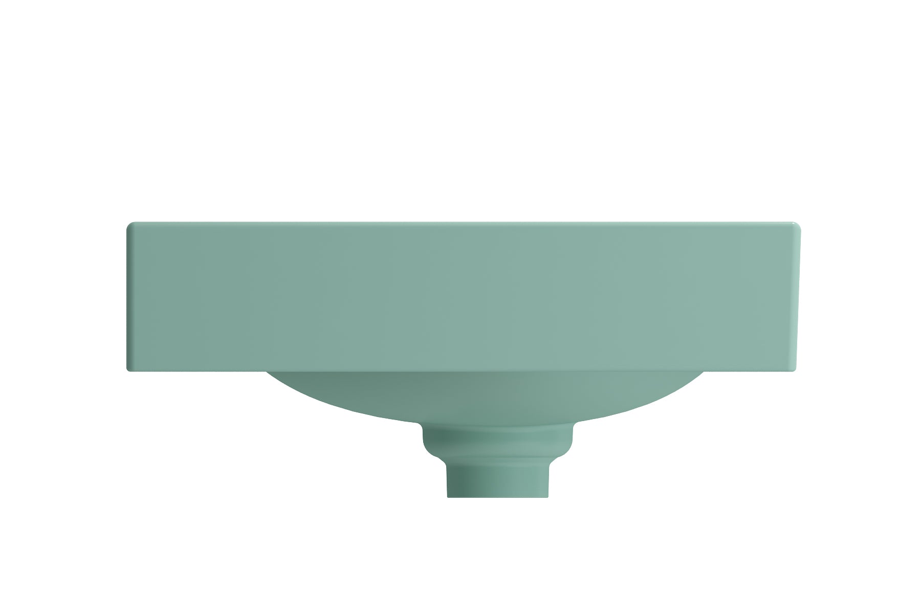 Alternate Image for BOCCHI Etna 36" Palette Shaped Wallmount Fireclay Bathroom Sink, Matte Mint Green, 1115-033-0125