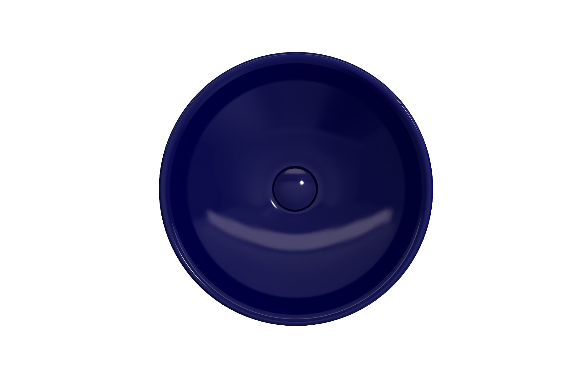 Alternate Image for BOCCHI Venezia 16" Round Vessel Fireclay Bathroom Sink, Sapphire Blue, 1120-010-0125