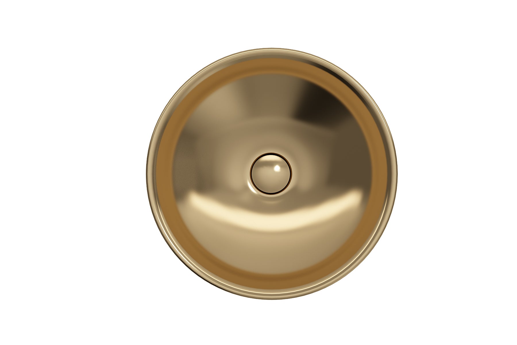 Alternate Image for BOCCHI Venezia 16" Round Vessel Fireclay Bathroom Sink, Matte Gold, 1120-403-0125
