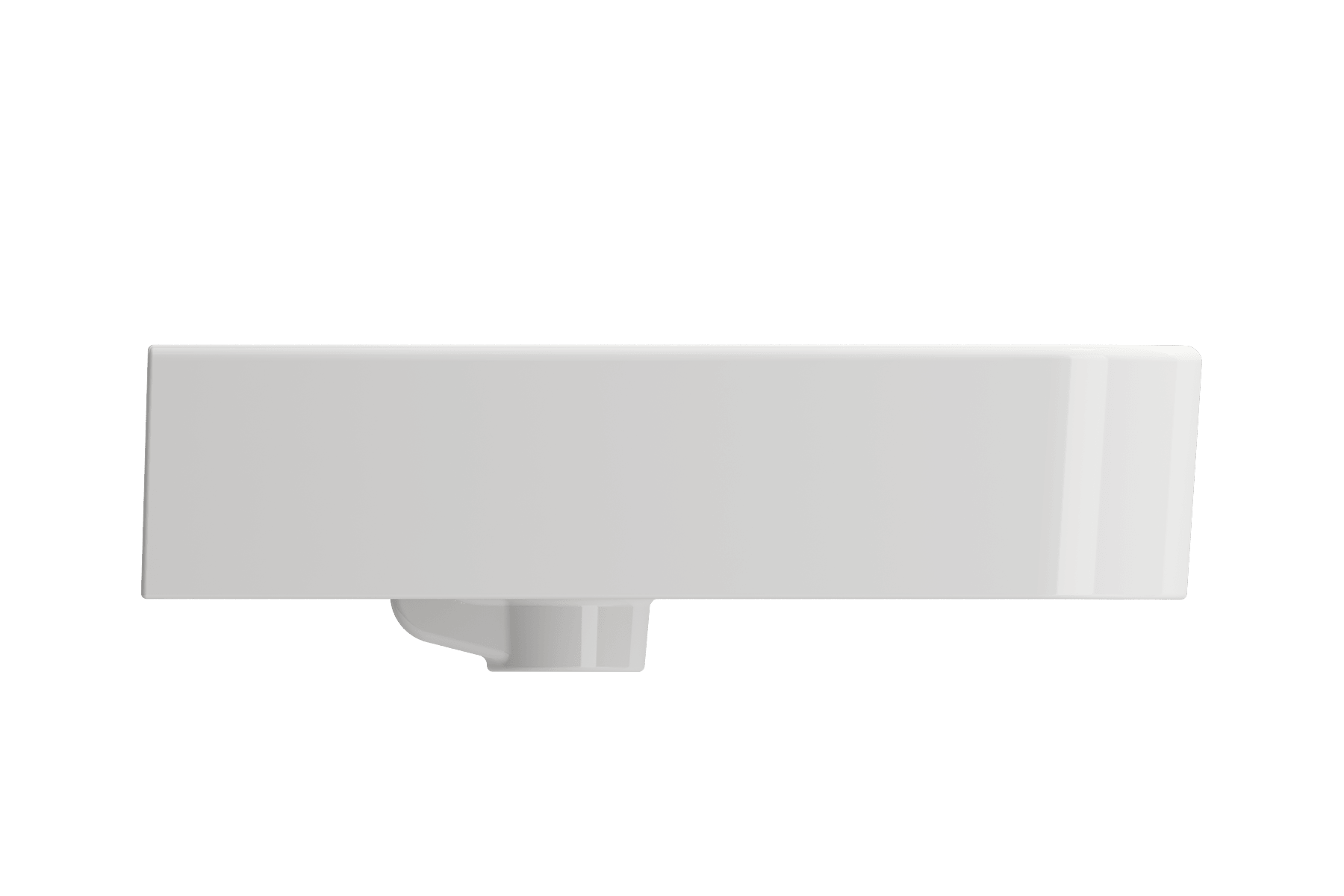 Alternate Image for BOCCHI Parma 20" Rectangle Wallmount Fireclay Bathroom Sink, White, Single Faucet Hole, 1122-001-0126