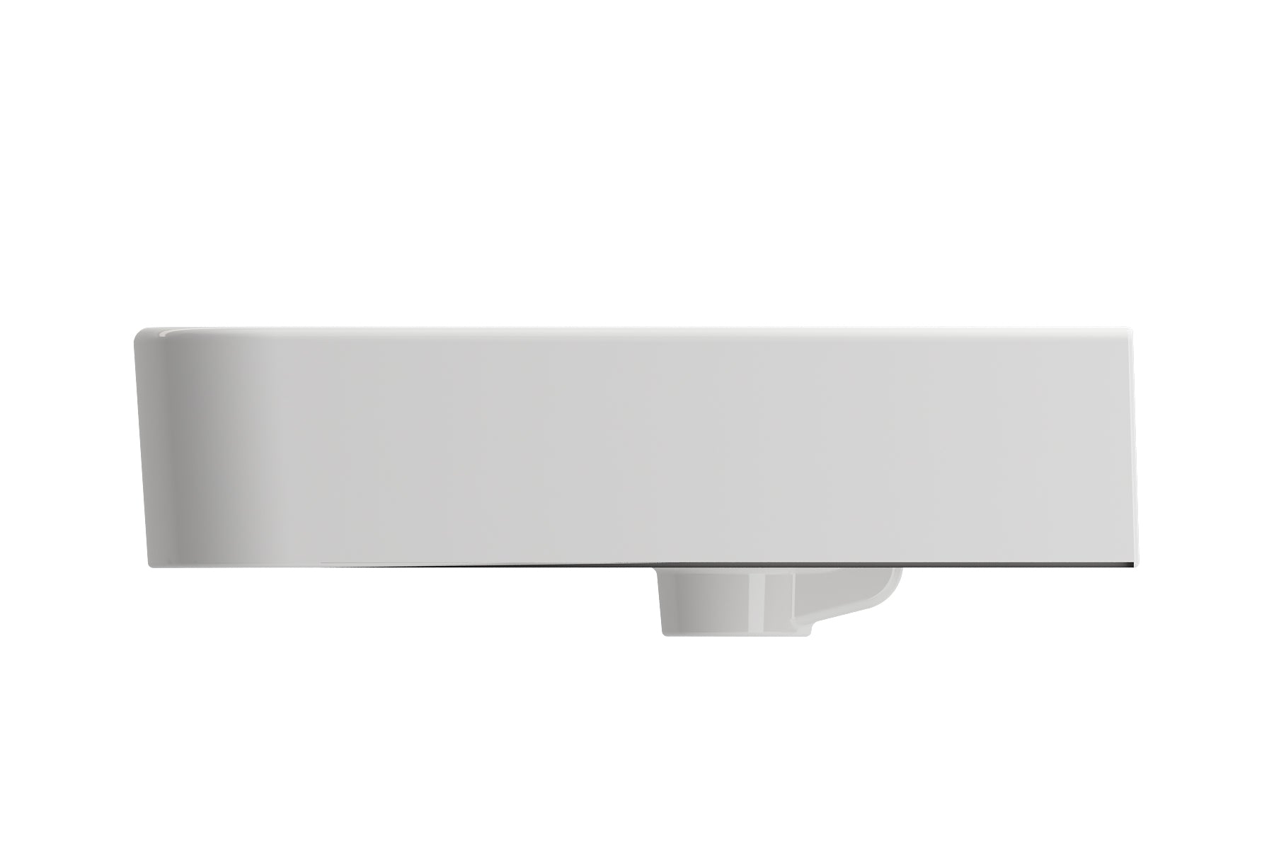 Alternate Image for BOCCHI Parma 20" Rectangle Wallmount Fireclay Bathroom Sink, White, Single Faucet Hole, 1122-001-0126