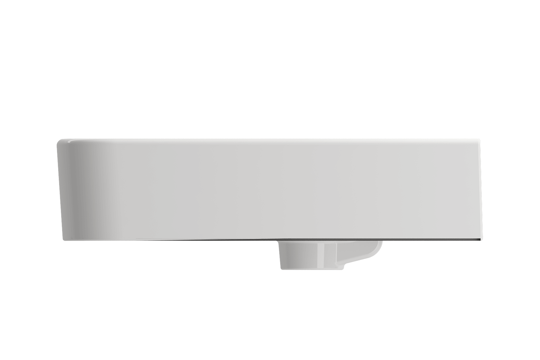 Alternate Image for BOCCHI Parma 20" Rectangle Wallmount Fireclay Bathroom Sink, White, Single Faucet Hole, 1122-001-0126