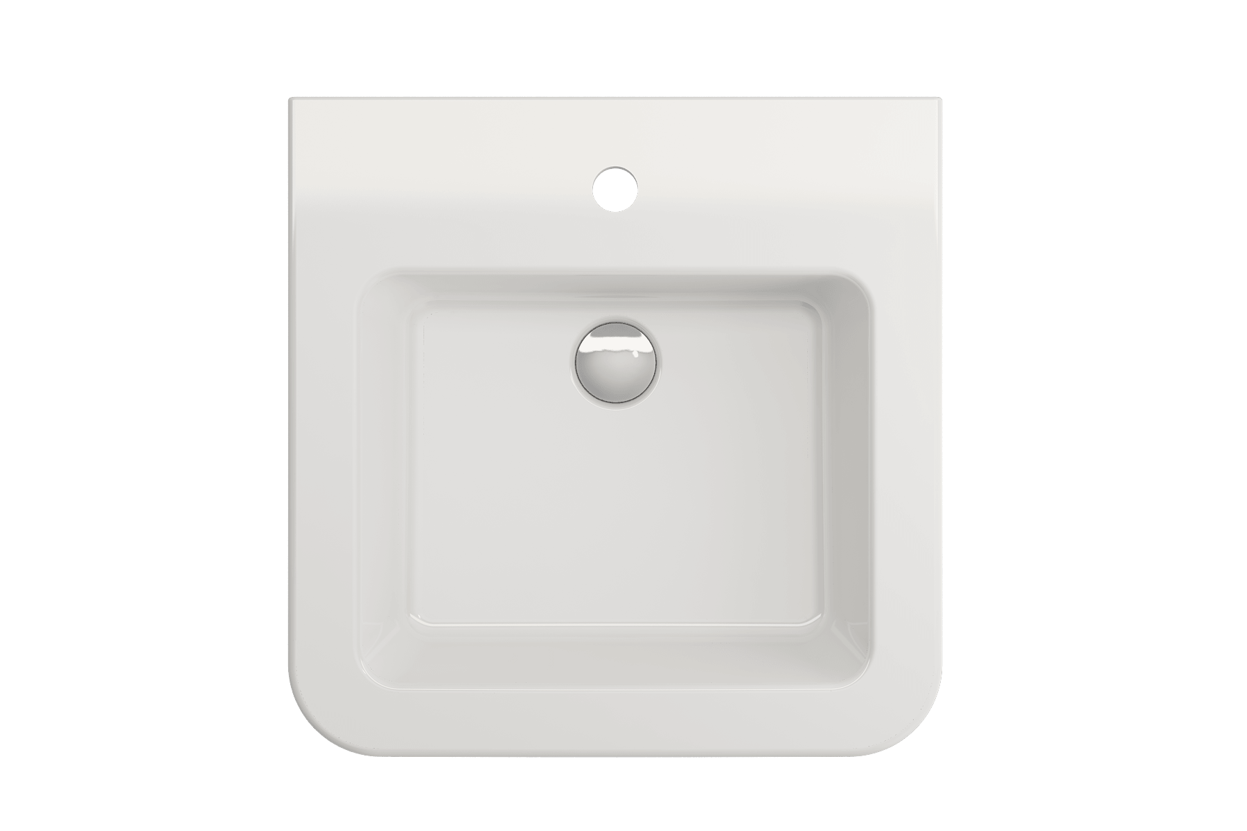 Alternate Image for BOCCHI Parma 20" Rectangle Wallmount Fireclay Bathroom Sink, White, Single Faucet Hole, 1122-001-0126
