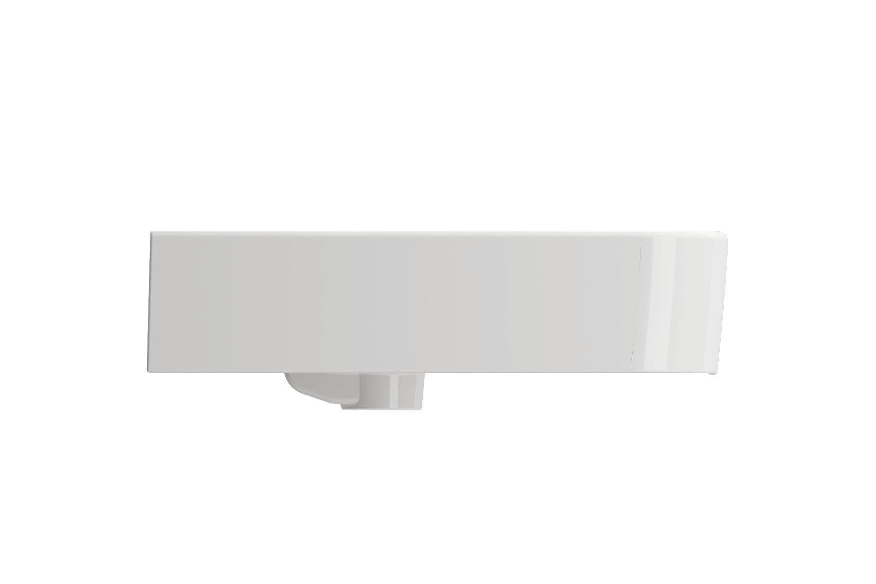 Alternate Image for BOCCHI Parma 26" Rectangle Wallmount Fireclay Bathroom Sink, White, 3 Faucet Hole, 1123-001-0127