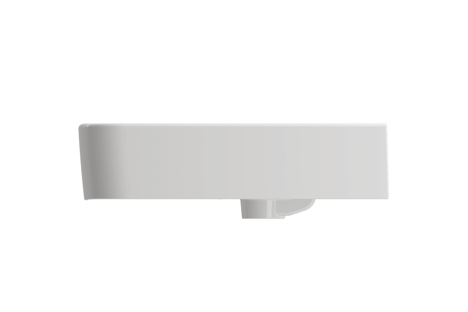 Alternate Image for BOCCHI Parma 26" Rectangle Wallmount Fireclay Bathroom Sink, White, 3 Faucet Hole, 1123-001-0127