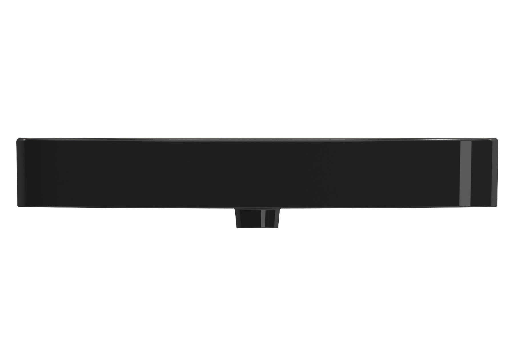 Alternate Image for BOCCHI Parma 34" Rectangle Wallmount Fireclay Bathroom Sink, Black, 3 Faucet Hole, 1124-005-0127