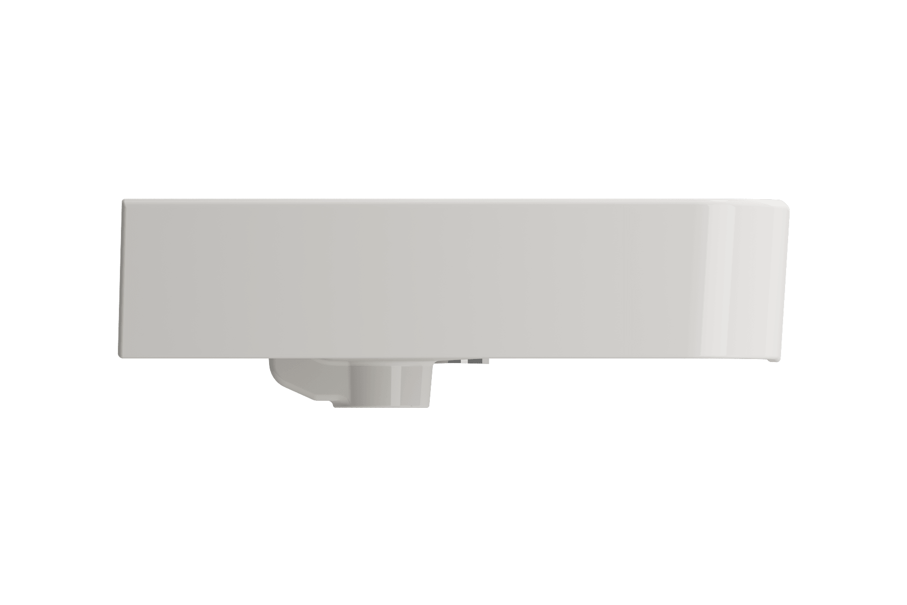 Alternate Image for BOCCHI Parma 34" Rectangle Wallmount Fireclay Bathroom Sink, Biscuit, Single Faucet Hole, 1124-014-0126