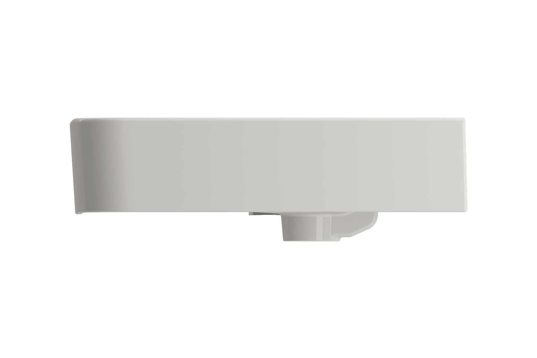 Alternate Image for BOCCHI Parma 34" Rectangle Wallmount Fireclay Bathroom Sink, Biscuit, Single Faucet Hole, 1124-014-0126