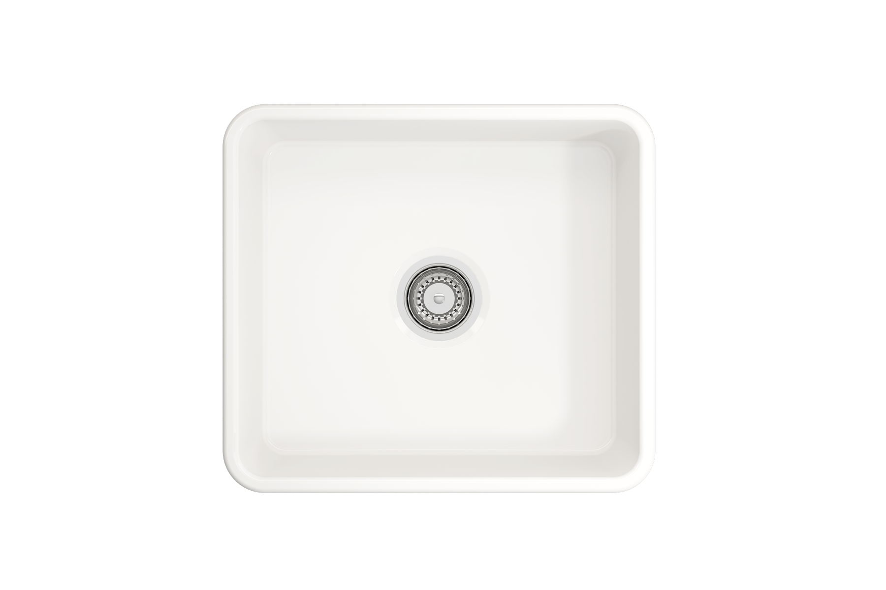 Alternate Image for BOCCHI Classico 20" Fireclay Farmhouse Apron Single Bowl Kitchen Sink, White, 1136-001-0120