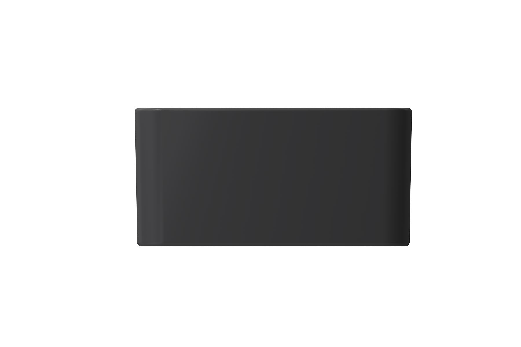 Alternate Image for BOCCHI Classico 20" Fireclay Farmhouse Apron Single Bowl Kitchen Sink, Matte Dark Gray, 1136-020-0120
