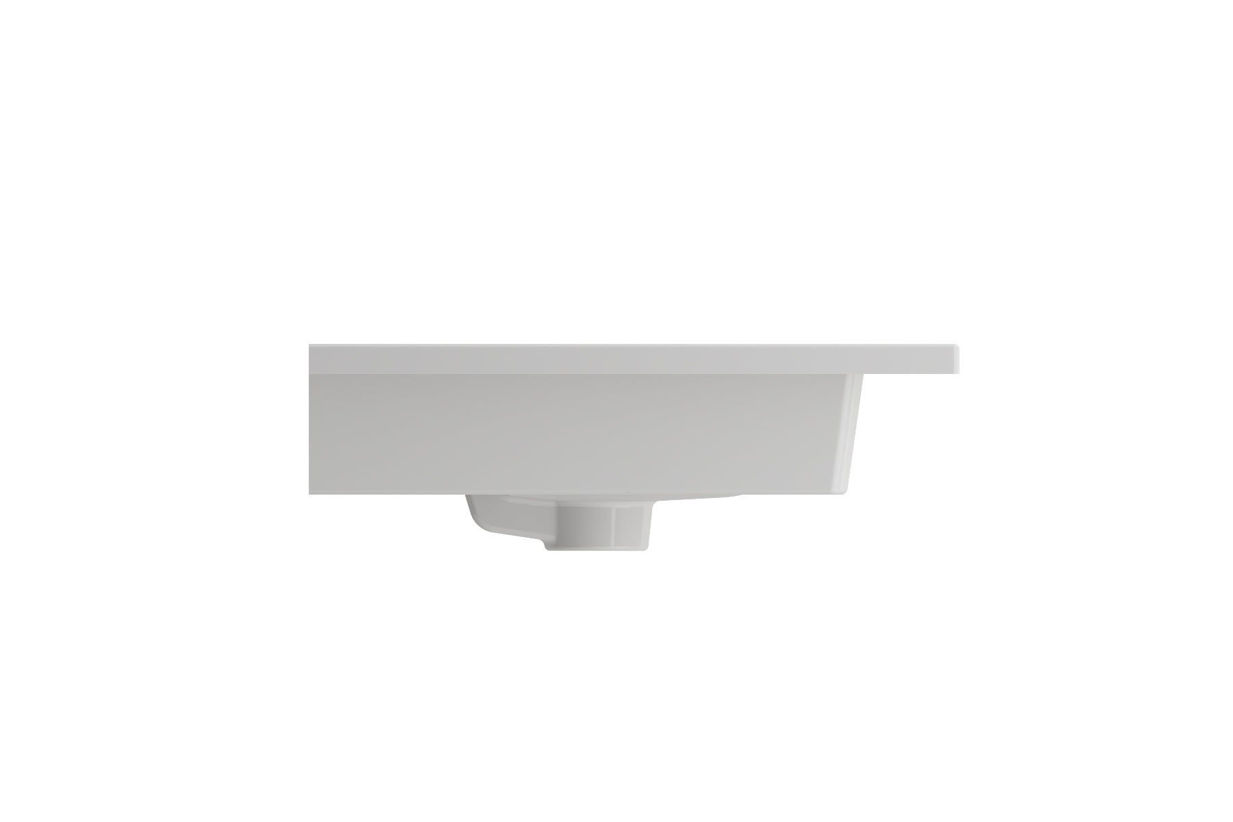 Alternate Image for BOCCHI Ravenna 25" Rectangle Wallmount Fireclay Bathroom Sink, White, 3 Faucet Hole, 1161-001-0127