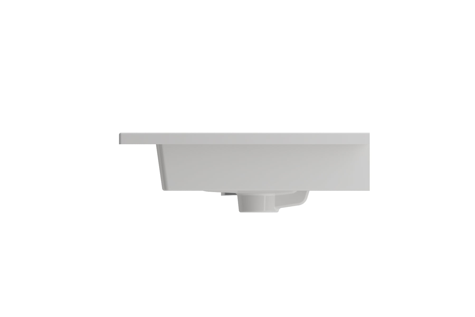 Alternate Image for BOCCHI Ravenna 25" Rectangle Wallmount Fireclay Bathroom Sink, White, 3 Faucet Hole, 1161-001-0127