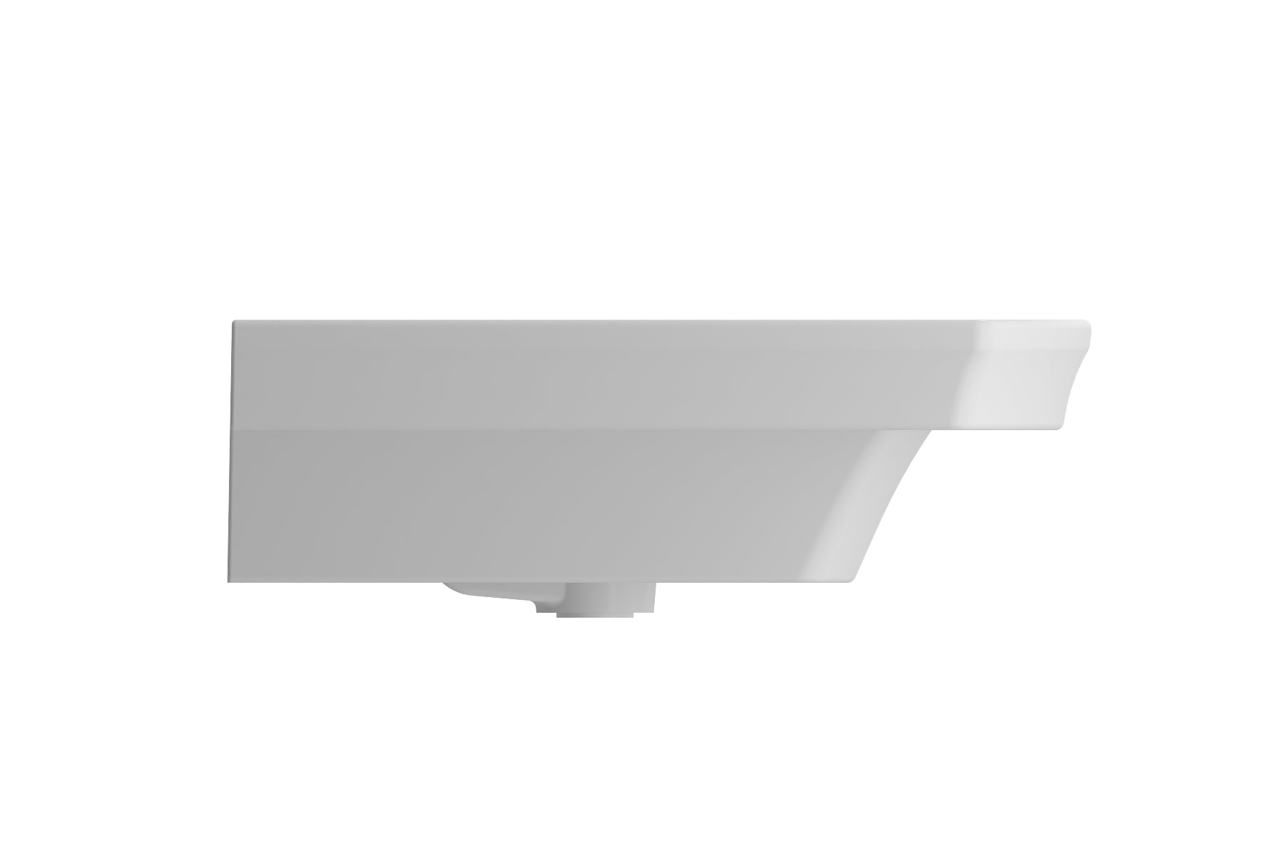 Alternate Image for BOCCHI Lavita 40" Rectangle Wallmount Fireclay Bathroom Sink, Matte White, 3 Faucet Hole, 1168-002-0127
