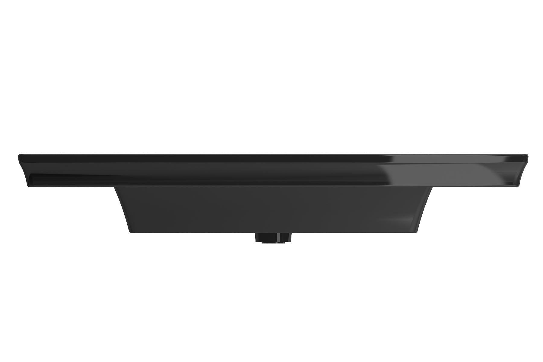 Alternate Image for BOCCHI Lavita 40" Rectangle Wallmount Fireclay Bathroom Sink, Black, 3 Faucet Hole, 1168-005-0127