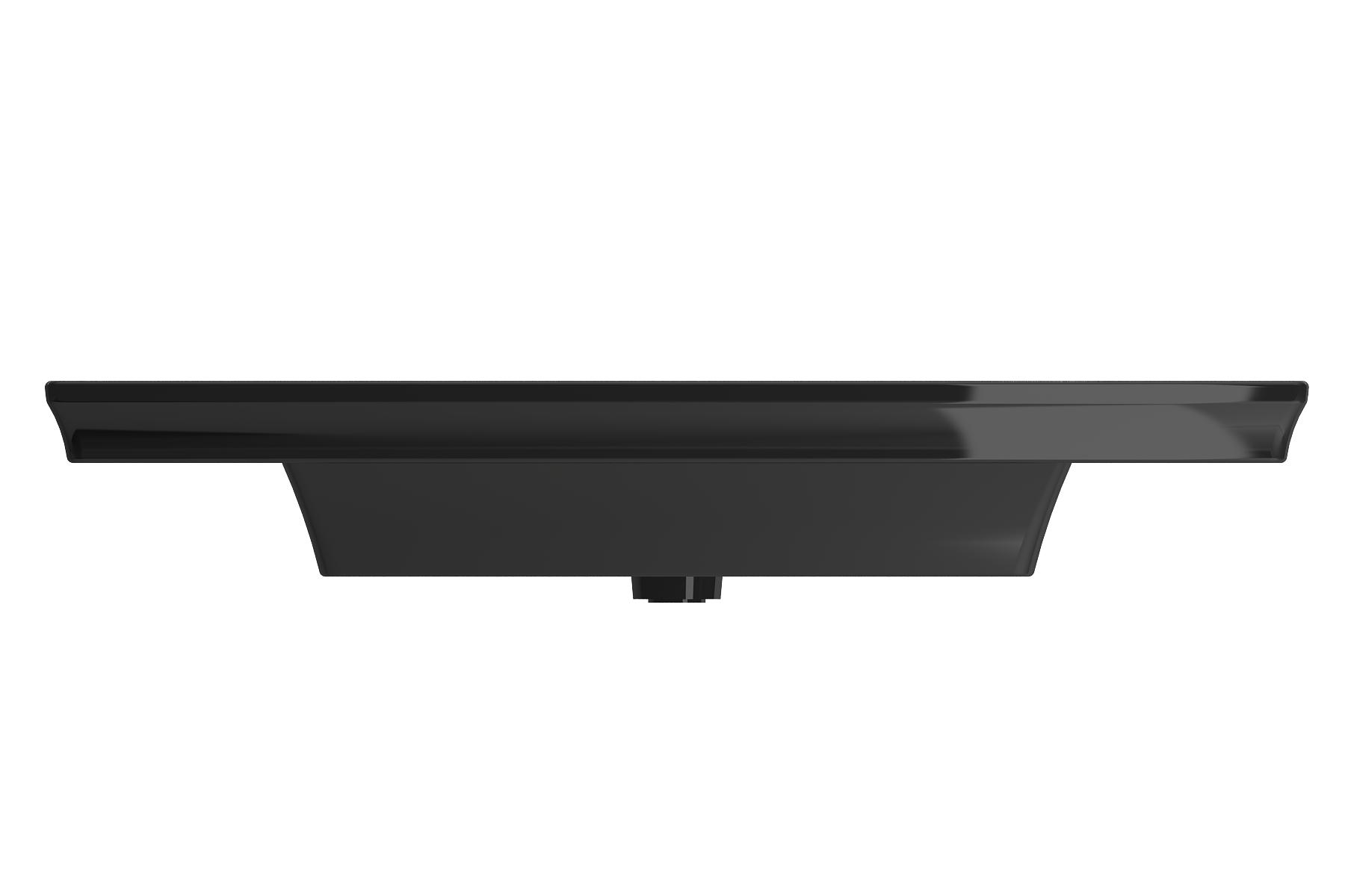 Alternate Image for BOCCHI Lavita 40" Rectangle Wallmount Fireclay Bathroom Sink, Black, 3 Faucet Hole, 1168-005-0127