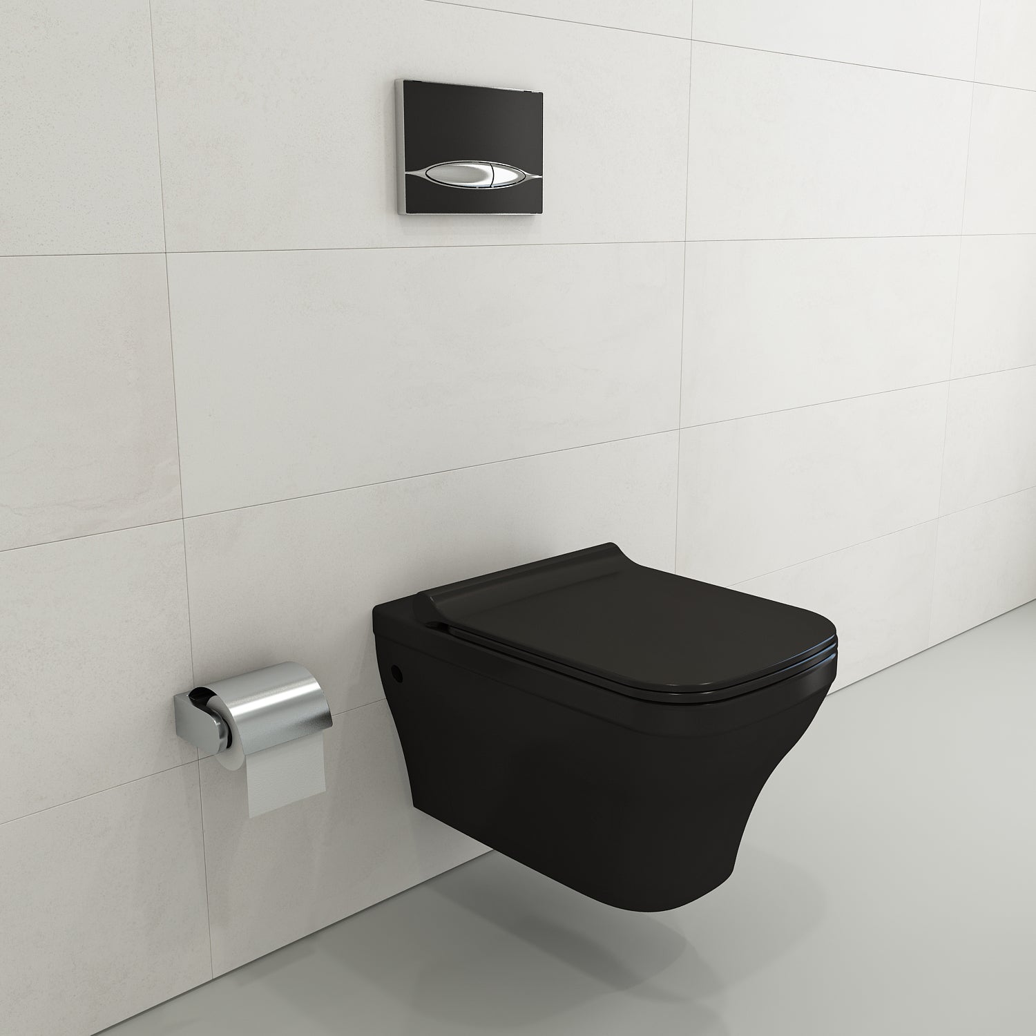 BOCCHI Firenze Wall-Hung Toilet Bowl in Matte Black, 1304-004-0129