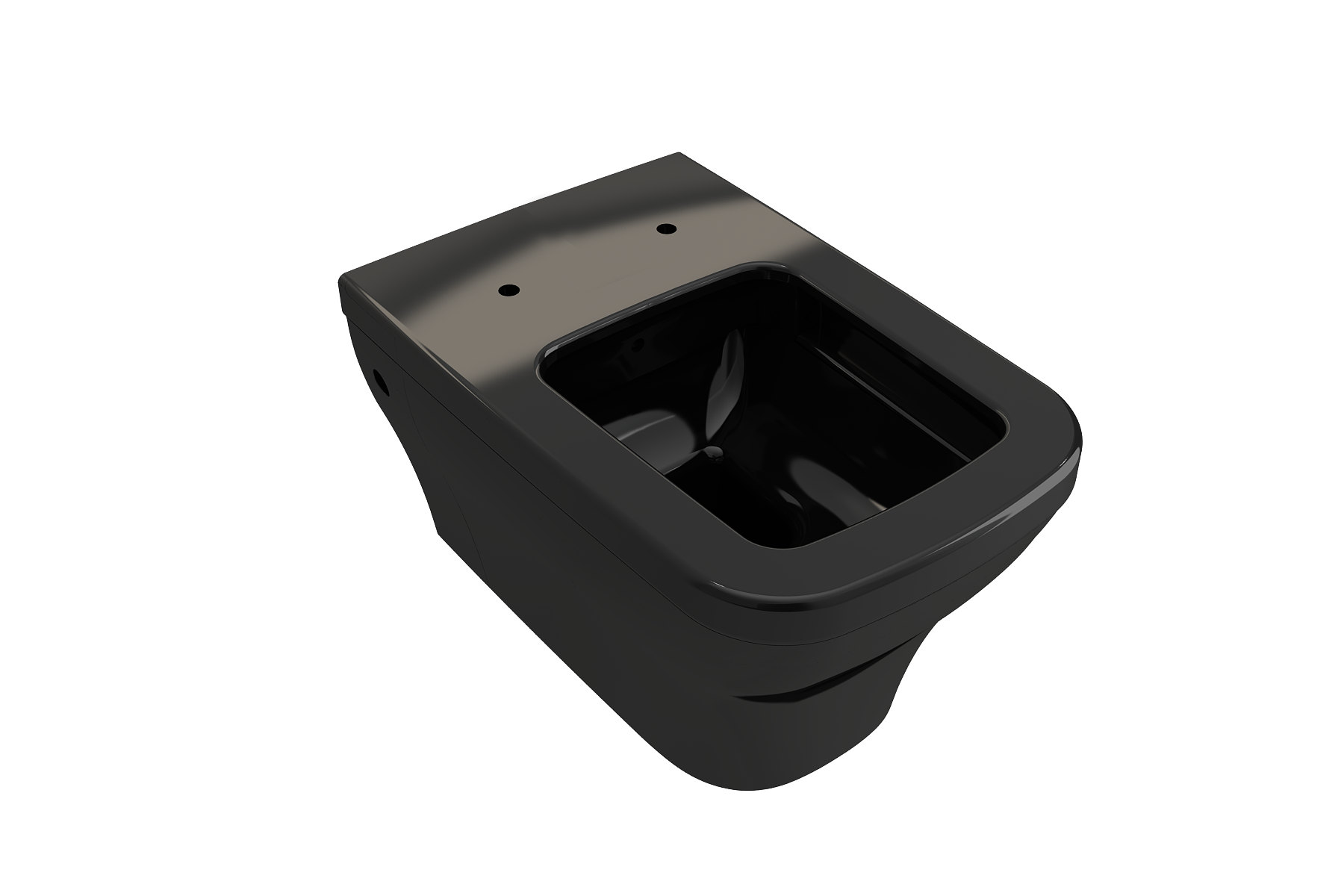 BOCCHI Firenze Wall-Hung Toilet Bowl in Black, 1304-005-0129
