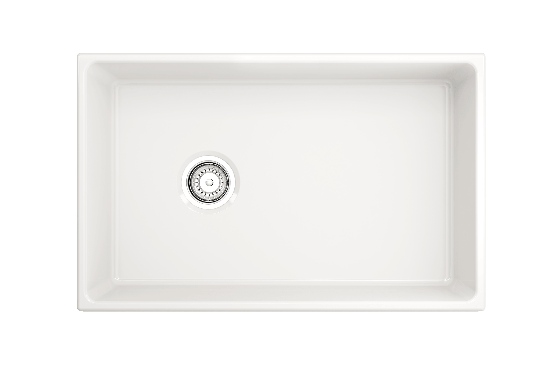 Alternate Image for BOCCHI Vigneto 30" Fireclay Farmhouse Apron Single Bowl Kitchen Sink, White, 1347-001-0120