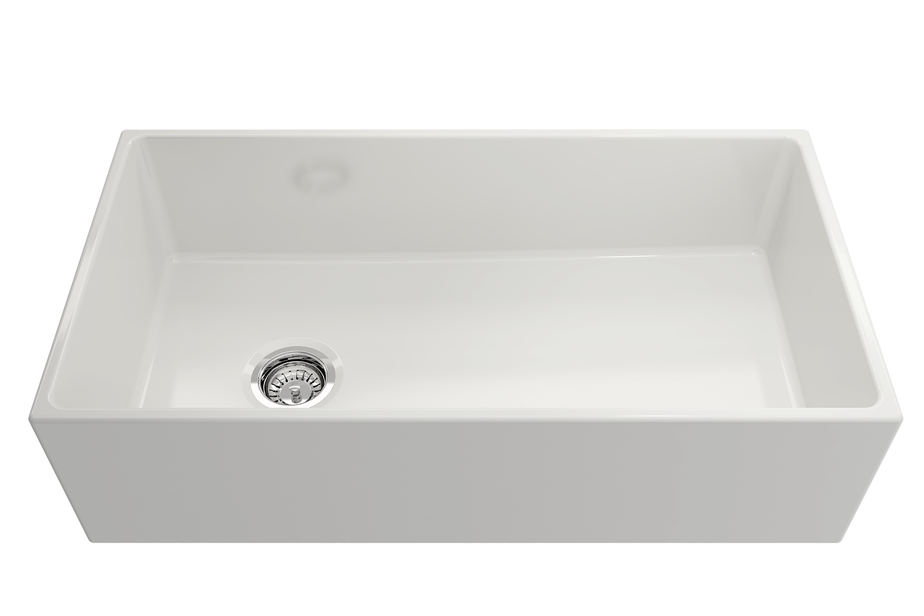 Alternate Image for BOCCHI Contempo 36" Fireclay Farmhouse Apron Single Bowl Kitchen Sink, White, 1354-001-0120