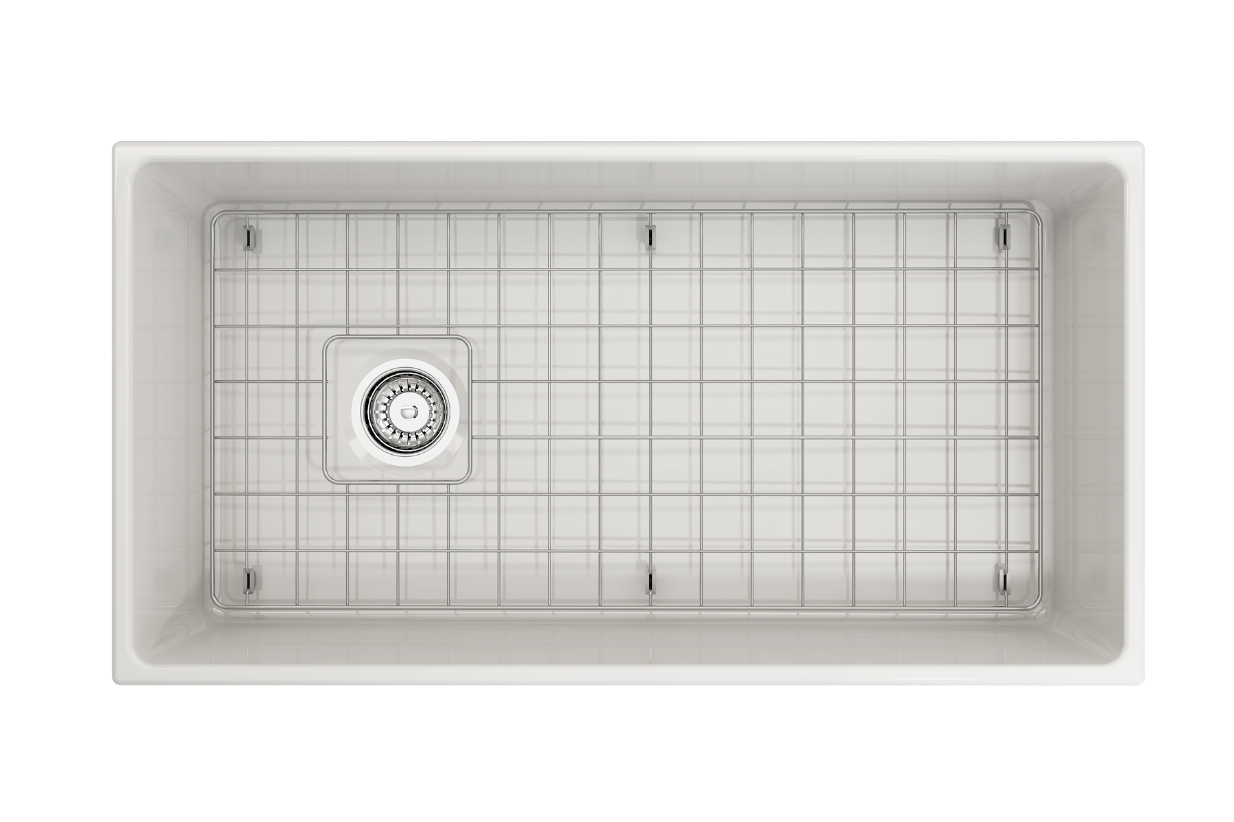 Alternate Image for BOCCHI Contempo 36" Fireclay Farmhouse Apron Single Bowl Kitchen Sink, White, 1354-001-0120