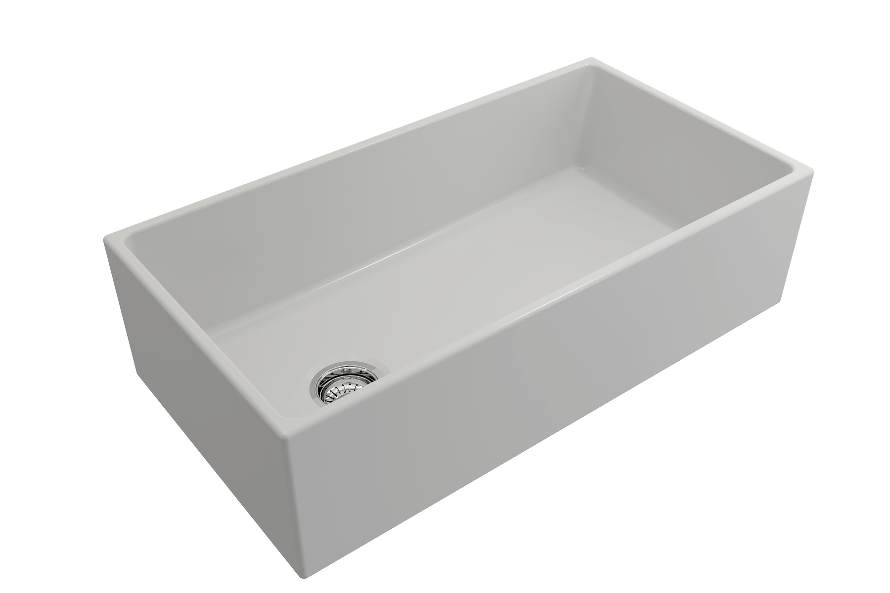 Alternate Image for BOCCHI Contempo 36" Fireclay Farmhouse Apron Single Bowl Kitchen Sink, Matte White, 1354-002-0120