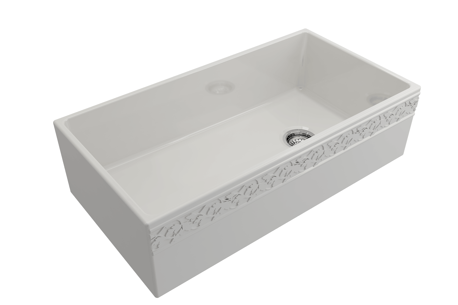 Alternate Image for BOCCHI Vigneto 36" Fireclay Farmhouse Apron Single Bowl Kitchen Sink, White, 1355-001-0120