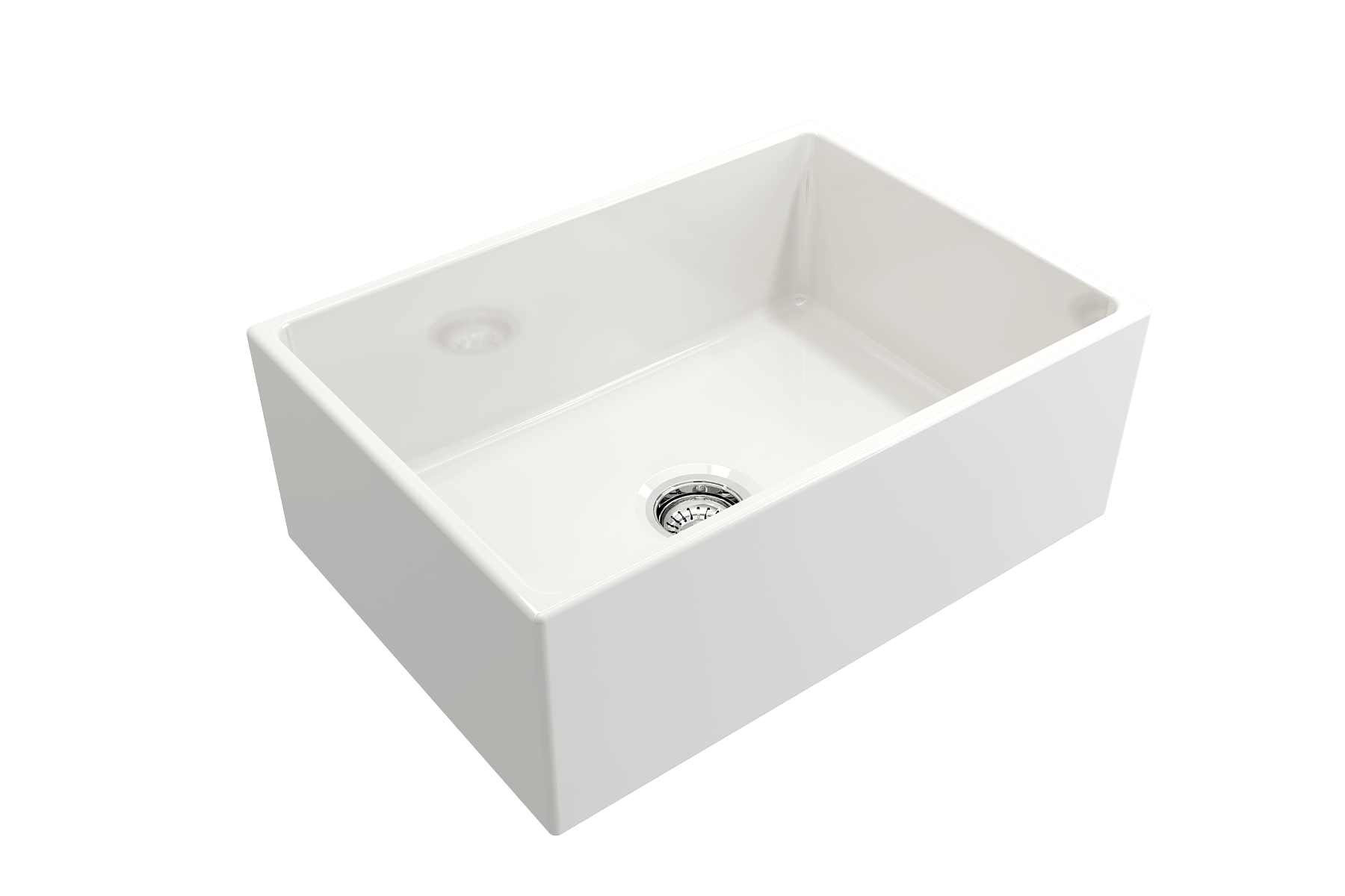 Alternate Image for BOCCHI Contempo 27" Fireclay Farmhouse Apron Single Bowl Kitchen Sink, White, 1356-001-0120