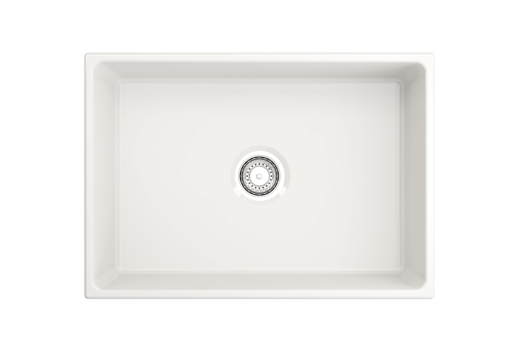 Alternate Image for BOCCHI Contempo 27" Fireclay Farmhouse Apron Single Bowl Kitchen Sink, White, 1356-001-0120