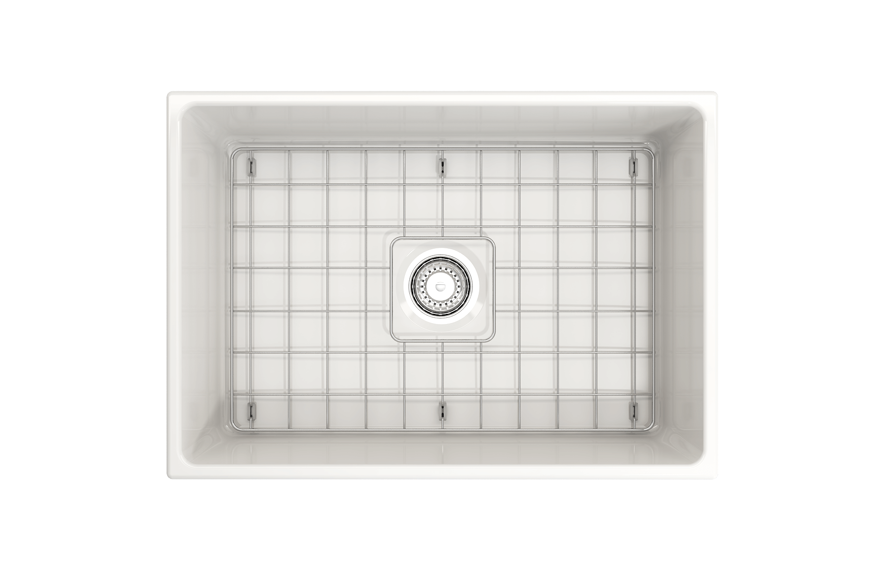 Alternate Image for BOCCHI Contempo 27" Fireclay Farmhouse Apron Single Bowl Kitchen Sink, White, 1356-001-0120